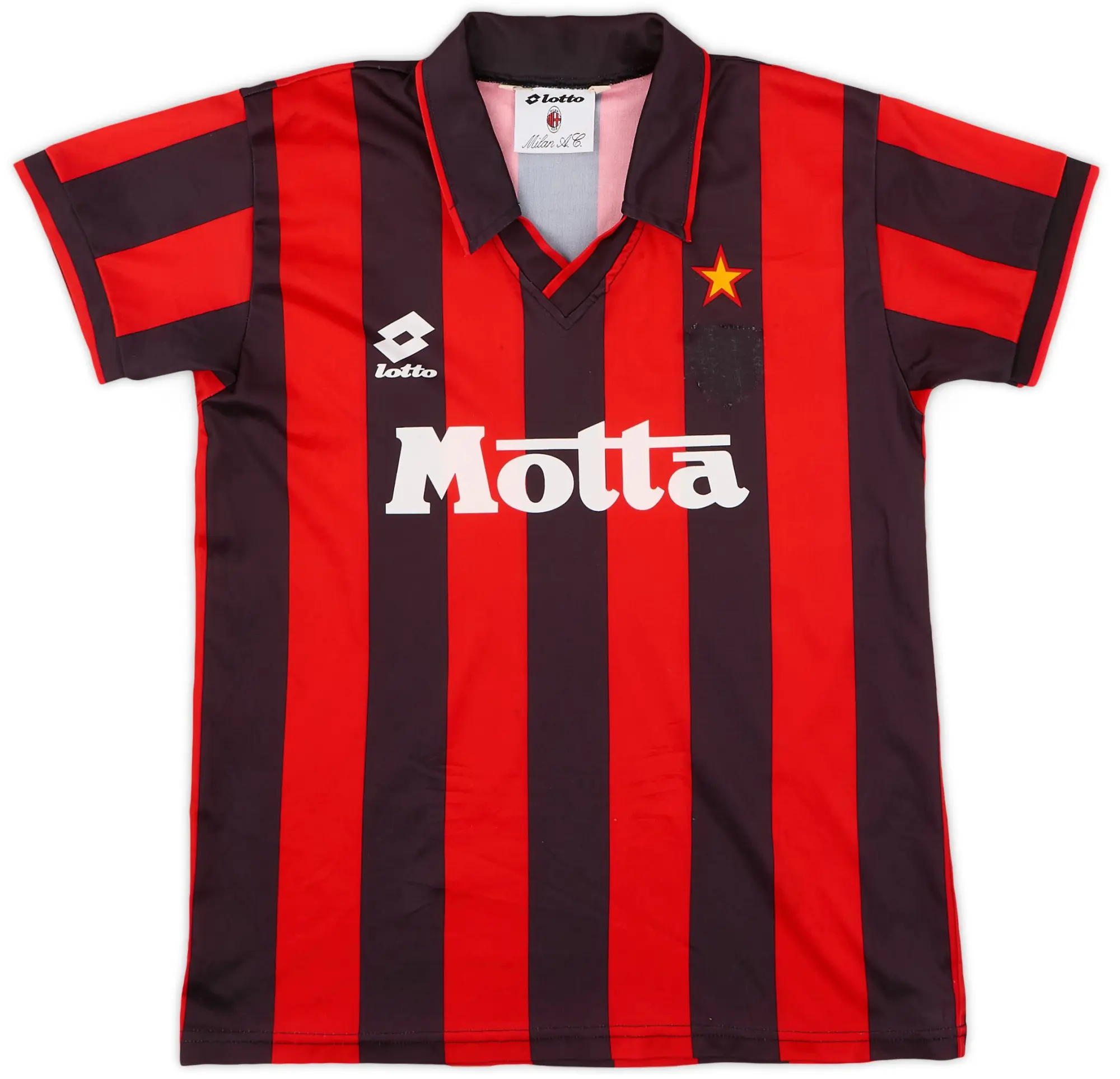 Lotto 1993-94 AC Milan Home Shirt - 7/10 - (XXL.Boys)