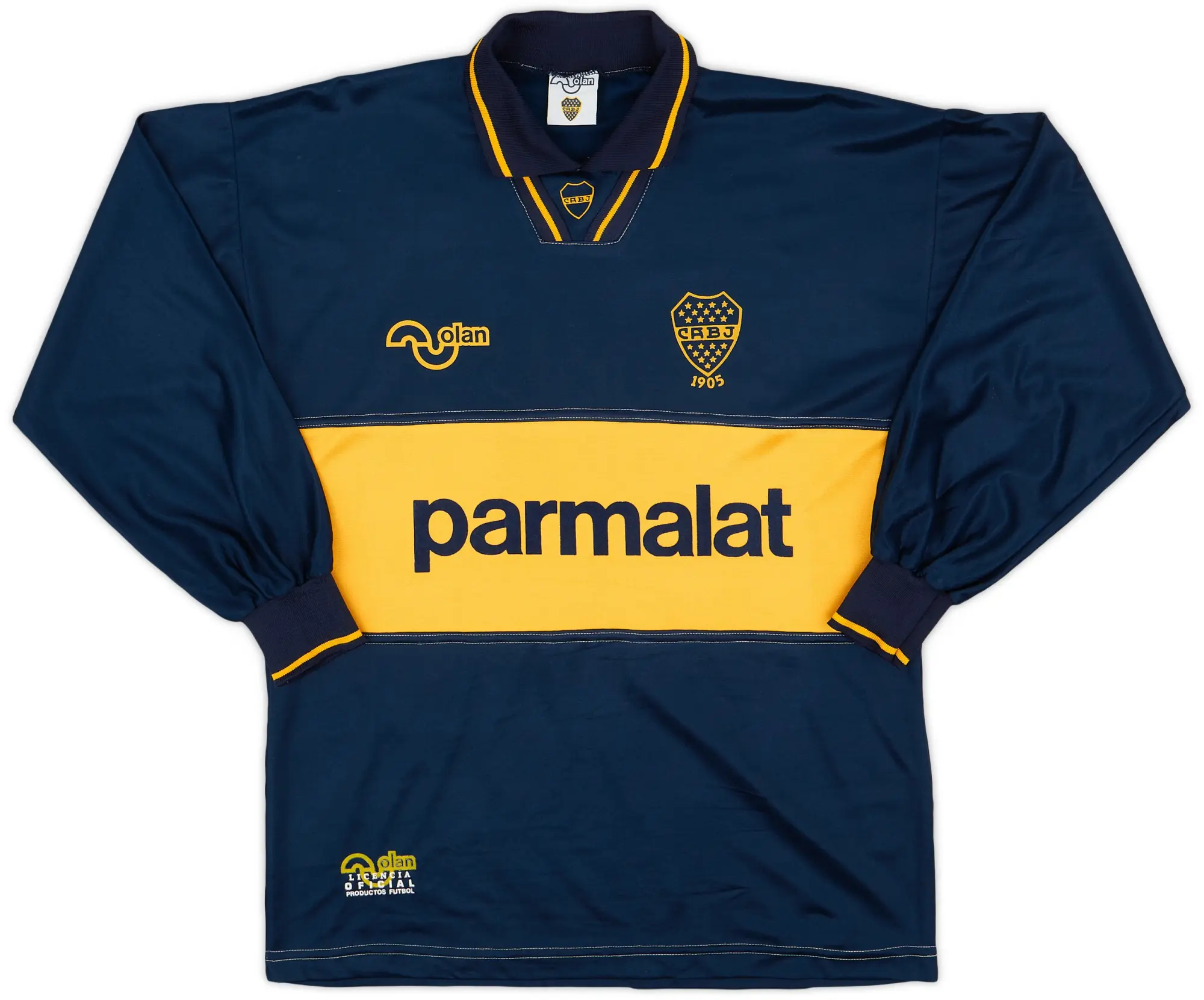 1994-95 Boca Juniors Home L/S Shirt #10 - 9/10 - (M)