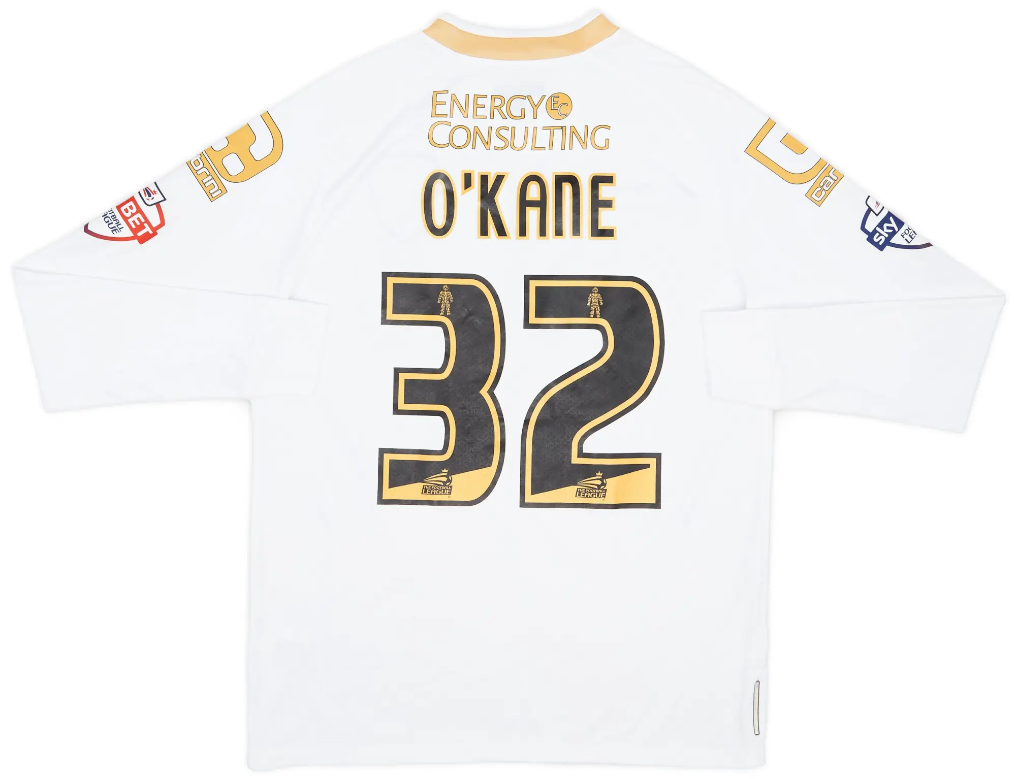 2014-15 Bournemouth Match Issue Away Shirt O'Kane #32