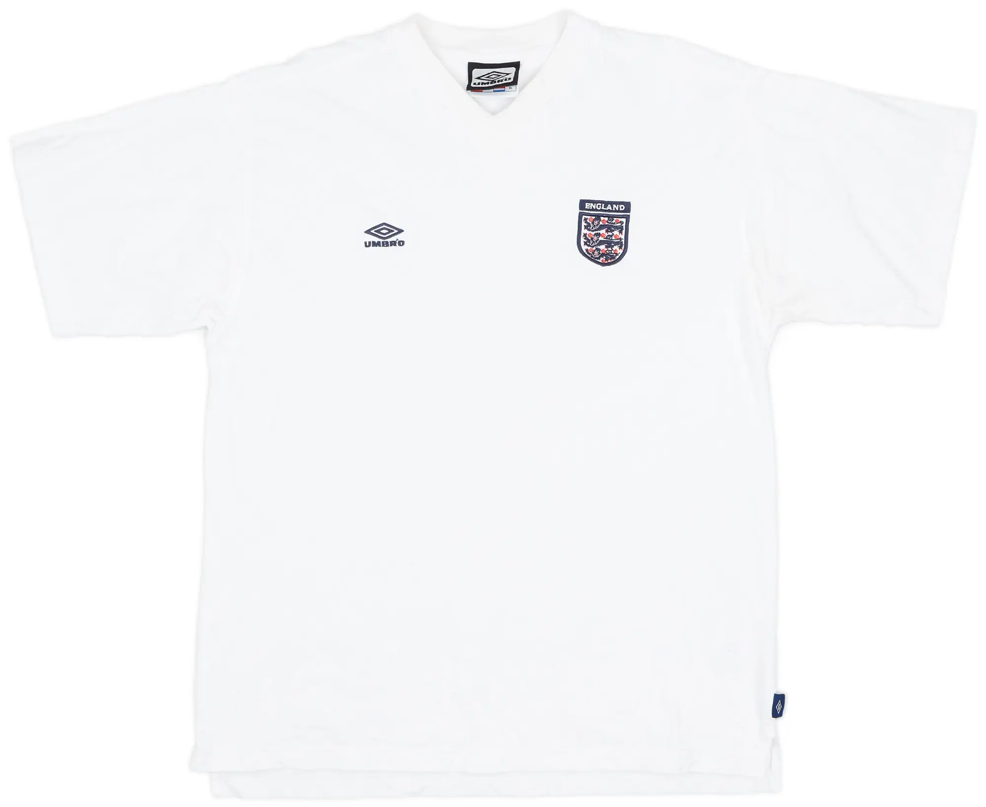2000-02 England Umbro Cotton Tee - 8/10 - (XL)