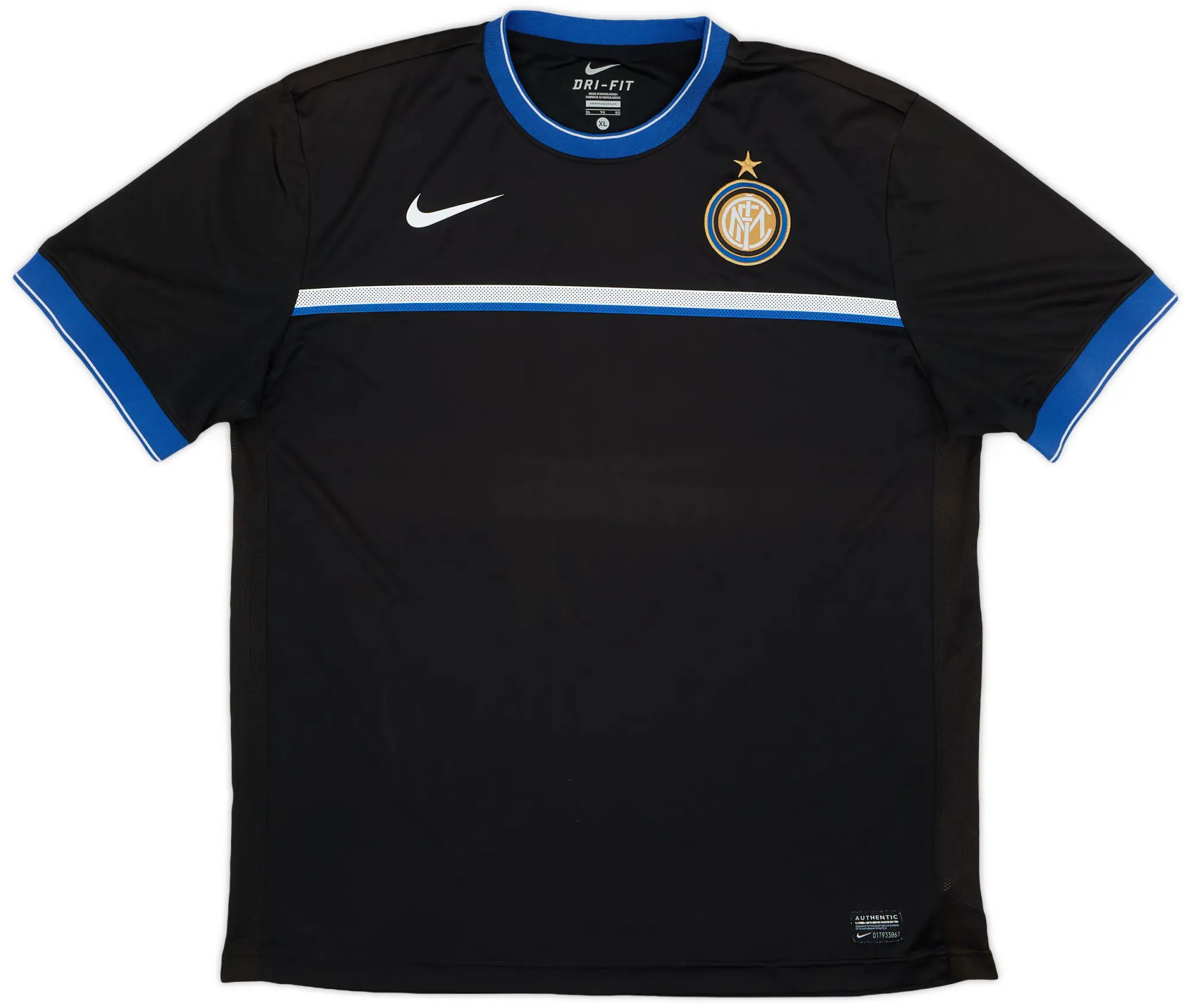 2011-12 Inter Milan Nike Training Shirt - 9/10 - (XL)