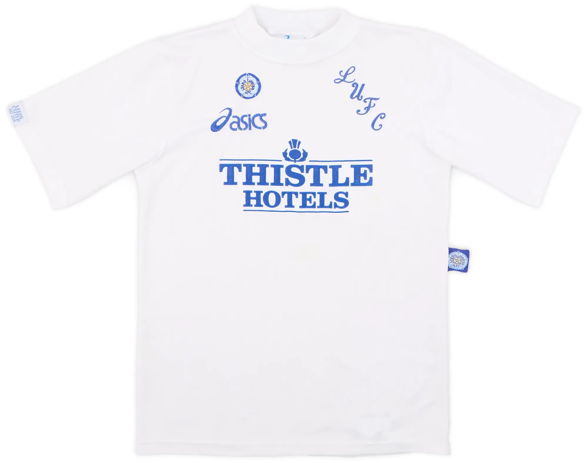 Asics 1995-96 Leeds United Home Shirt - 7/10 - (L.Boys)