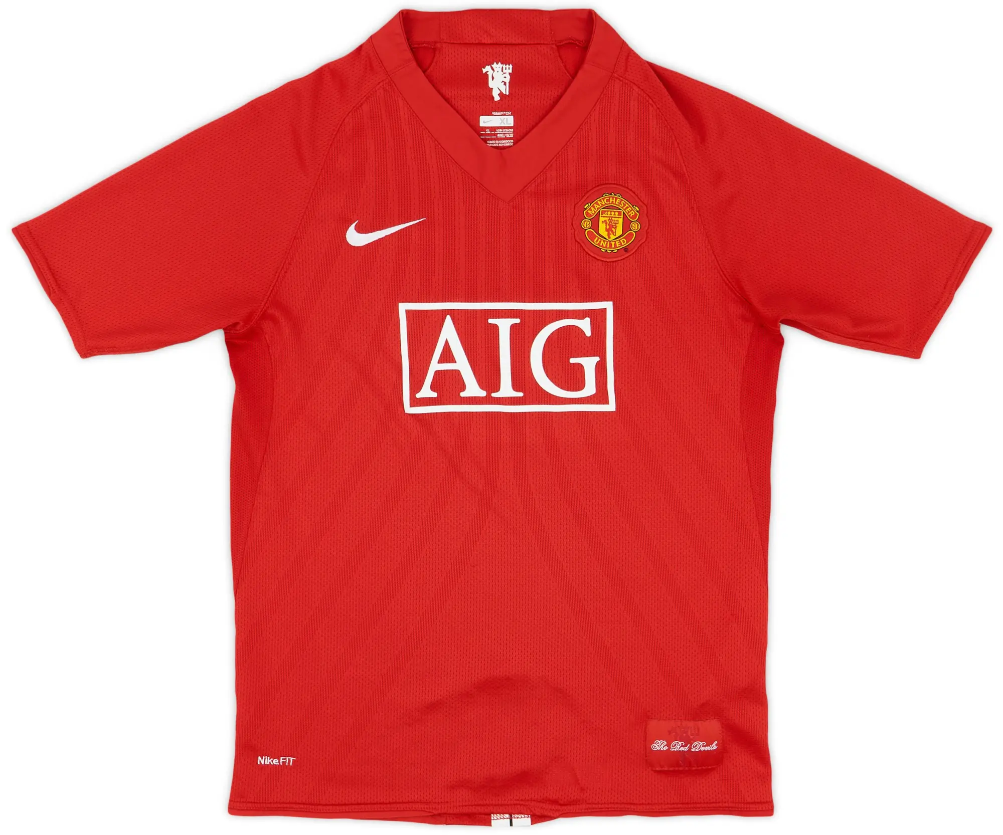 Nike 2007-09 Manchester United Home Shirt - 6/10 - (XL.Boys)