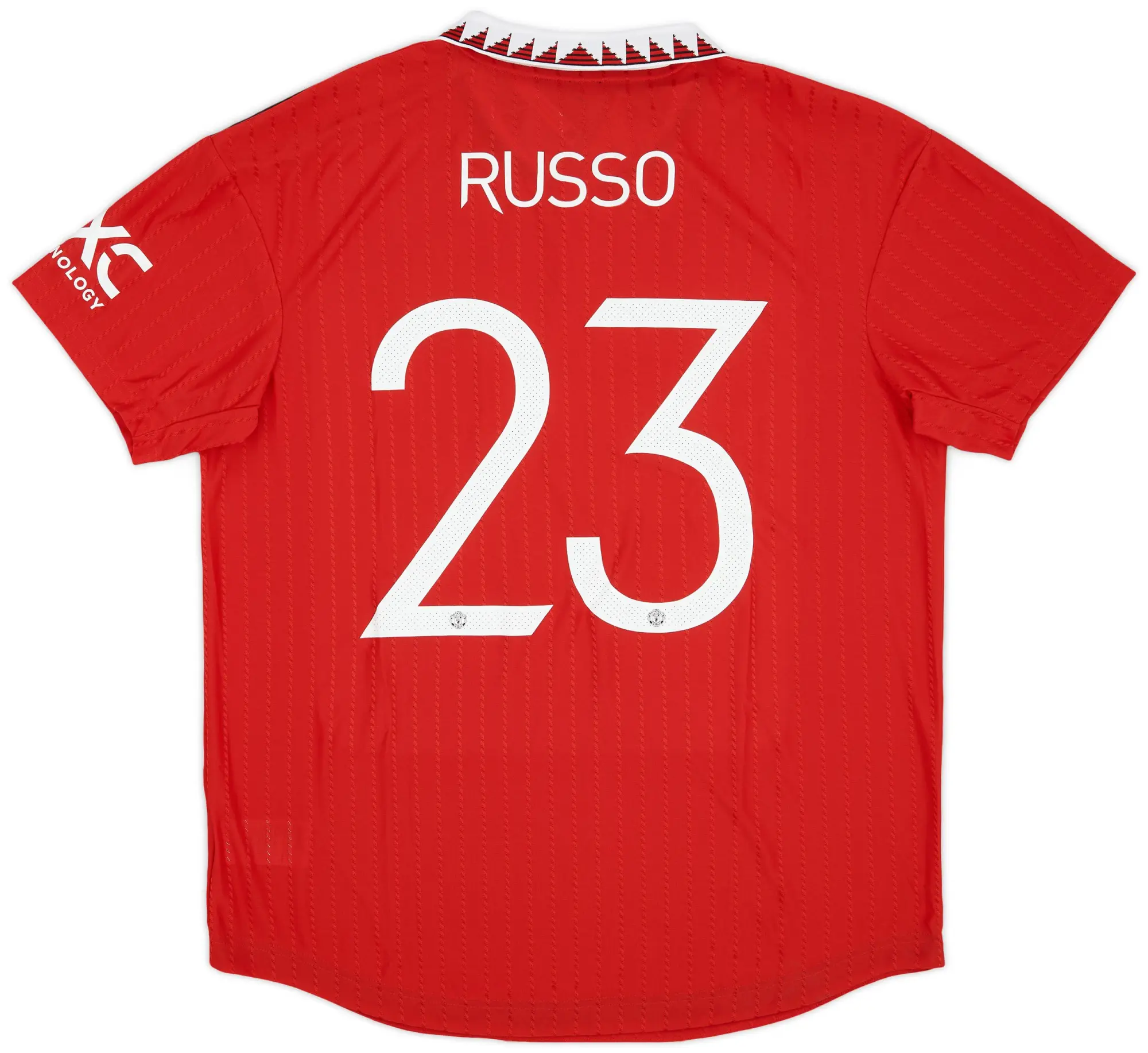 adidas 2022-23 Manchester United Home Shirt Russo #23 (Men's XL)