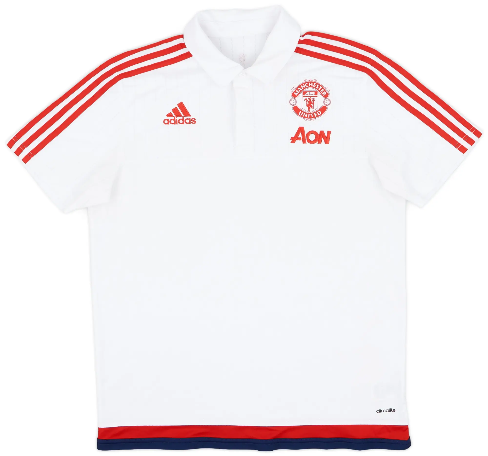 2015-16 Manchester United adidas Polo Shirt - 7/10 - (L)