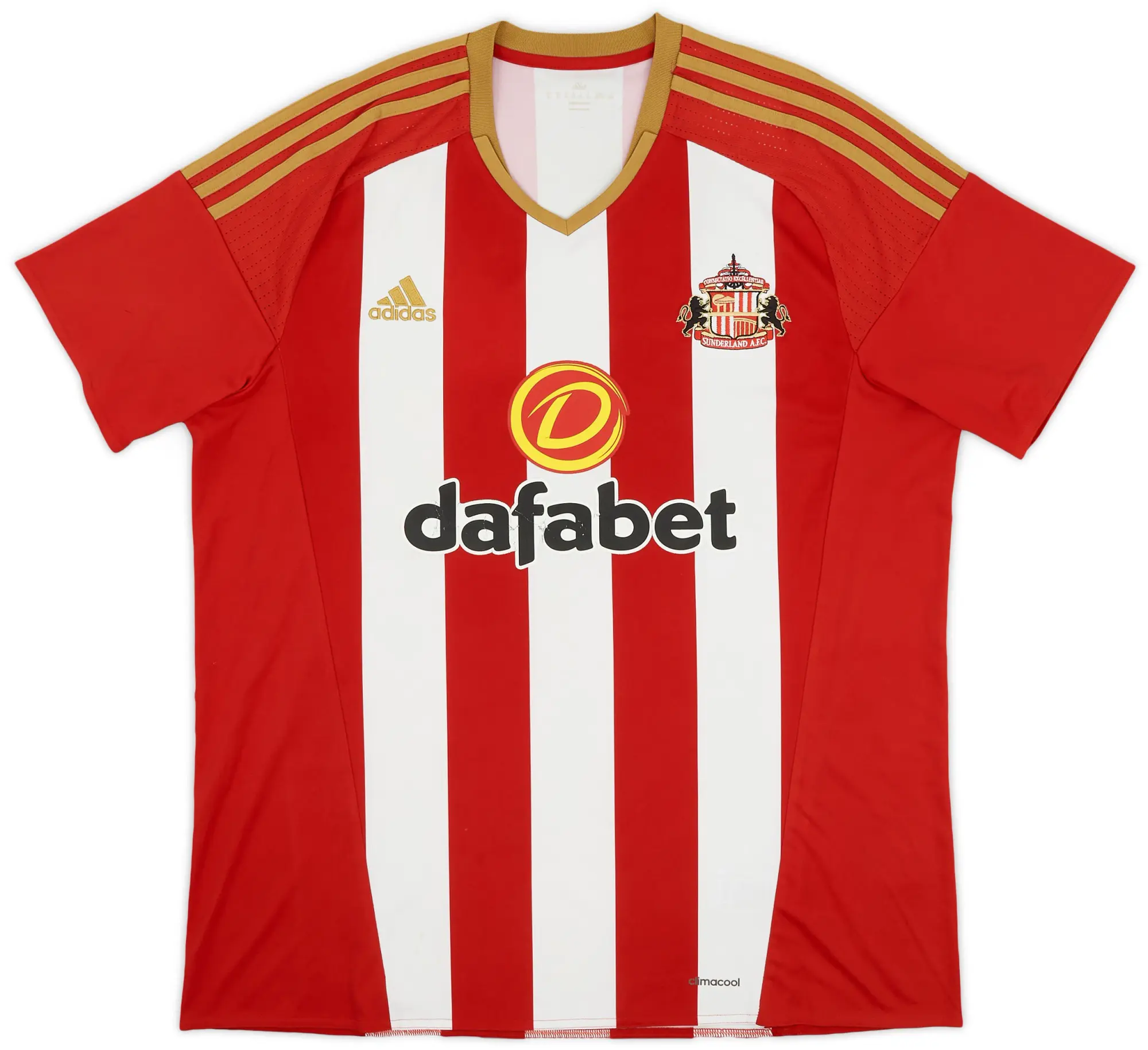 adidas 2016-17 Sunderland Home Shirt - 6/10 - (XL)
