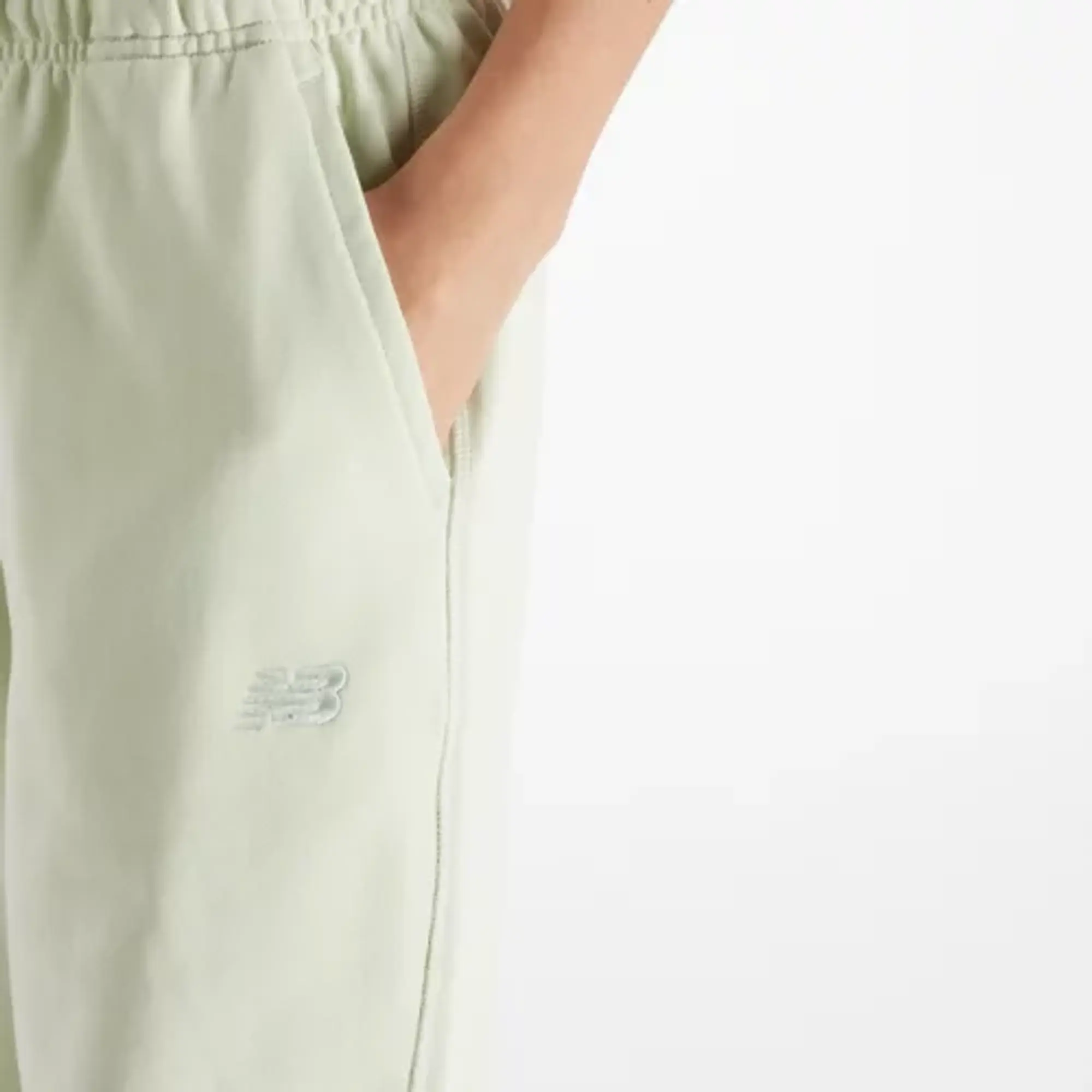 New Balance Women's Athletics French Terry Jogger in Green Cotton