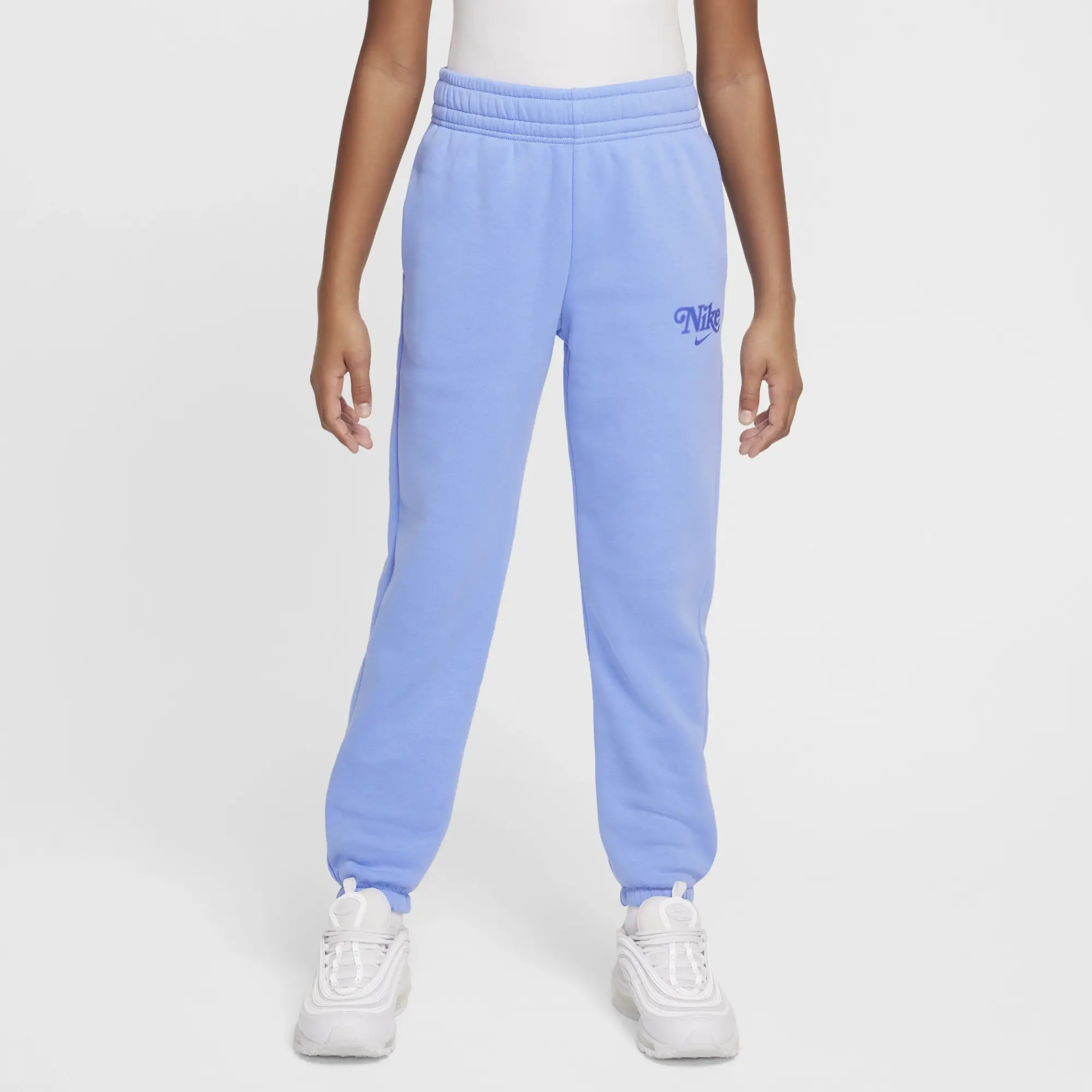 Nike Girls Trend Fleece Pant - Blue - Size XL/G - Blue