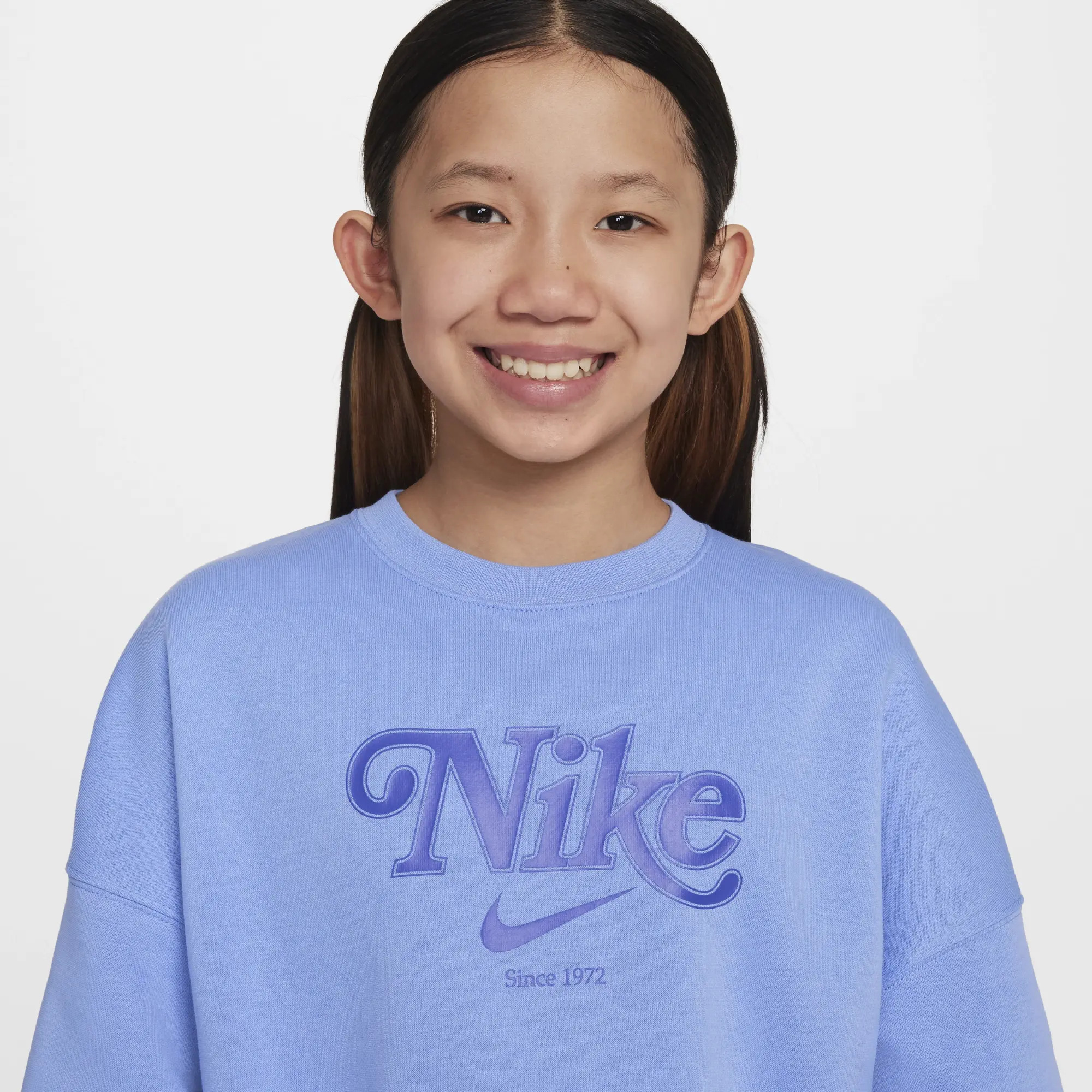 Nike Sportswear Older Kids Trend Fleece Crop Crew Top