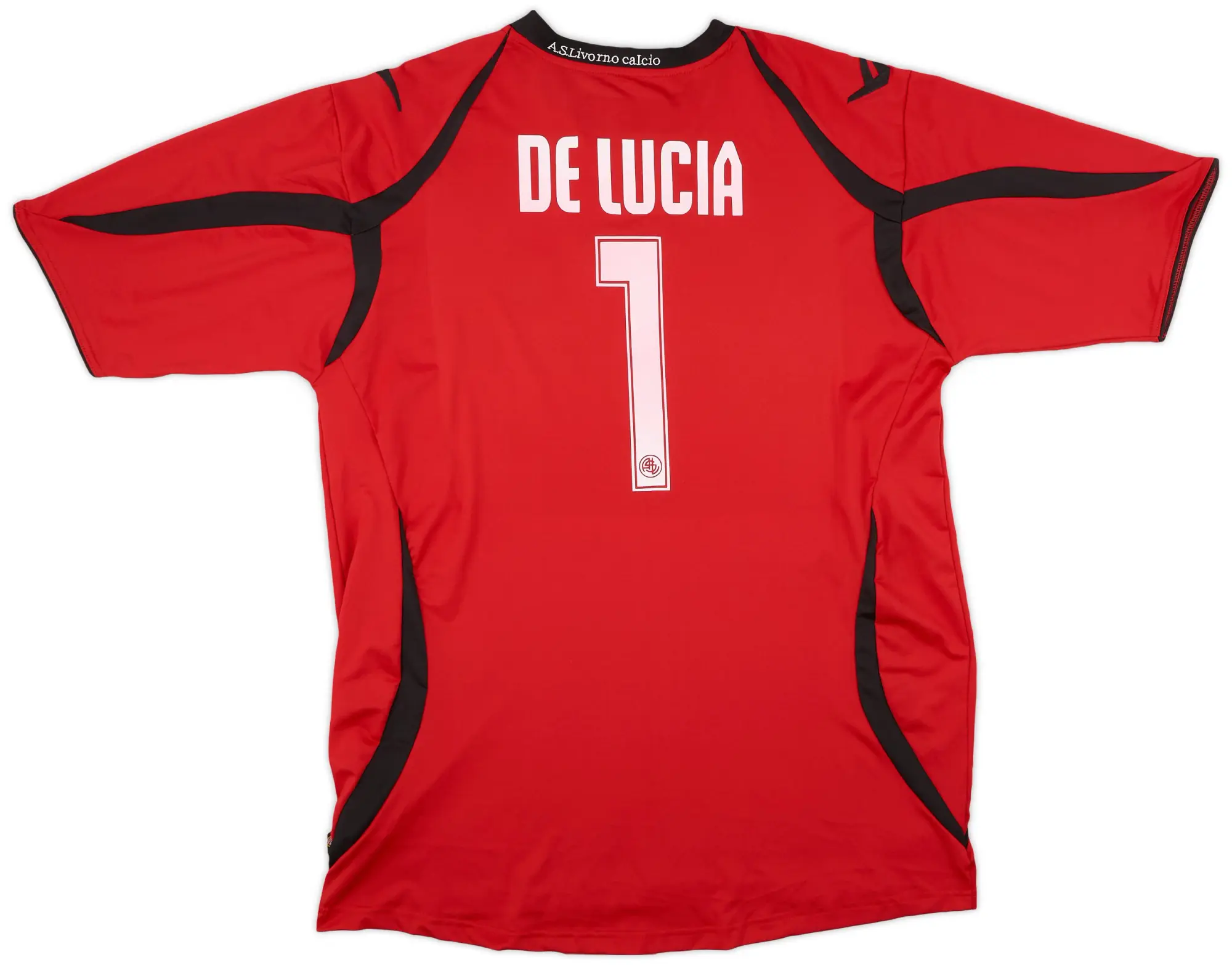Legea 2007-08 Livorno GK S/S Shirt De Lucia #1 (XL)