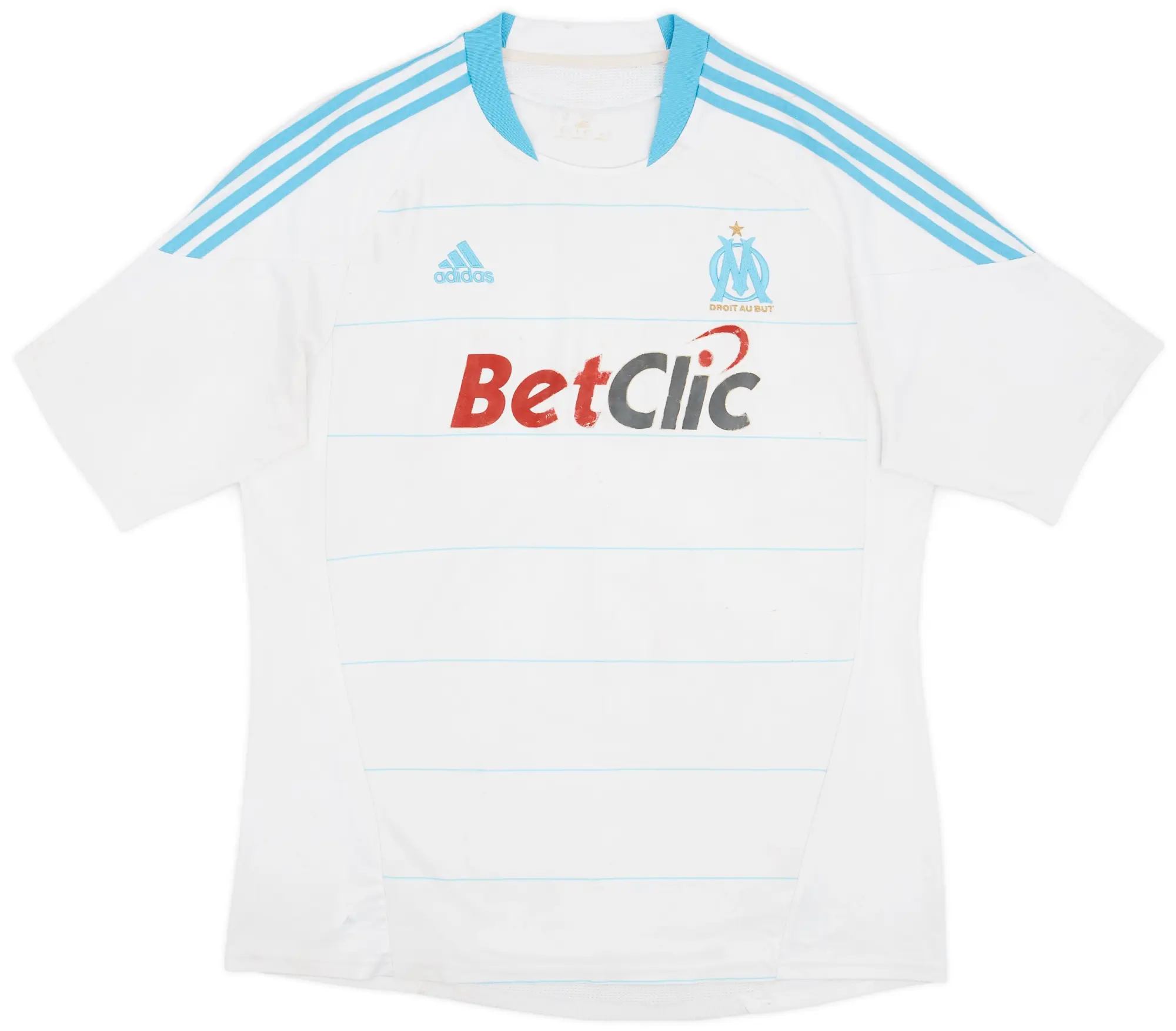 adidas 2010-11 Olympique Marseille Home Shirt - 5/10 - (XL)