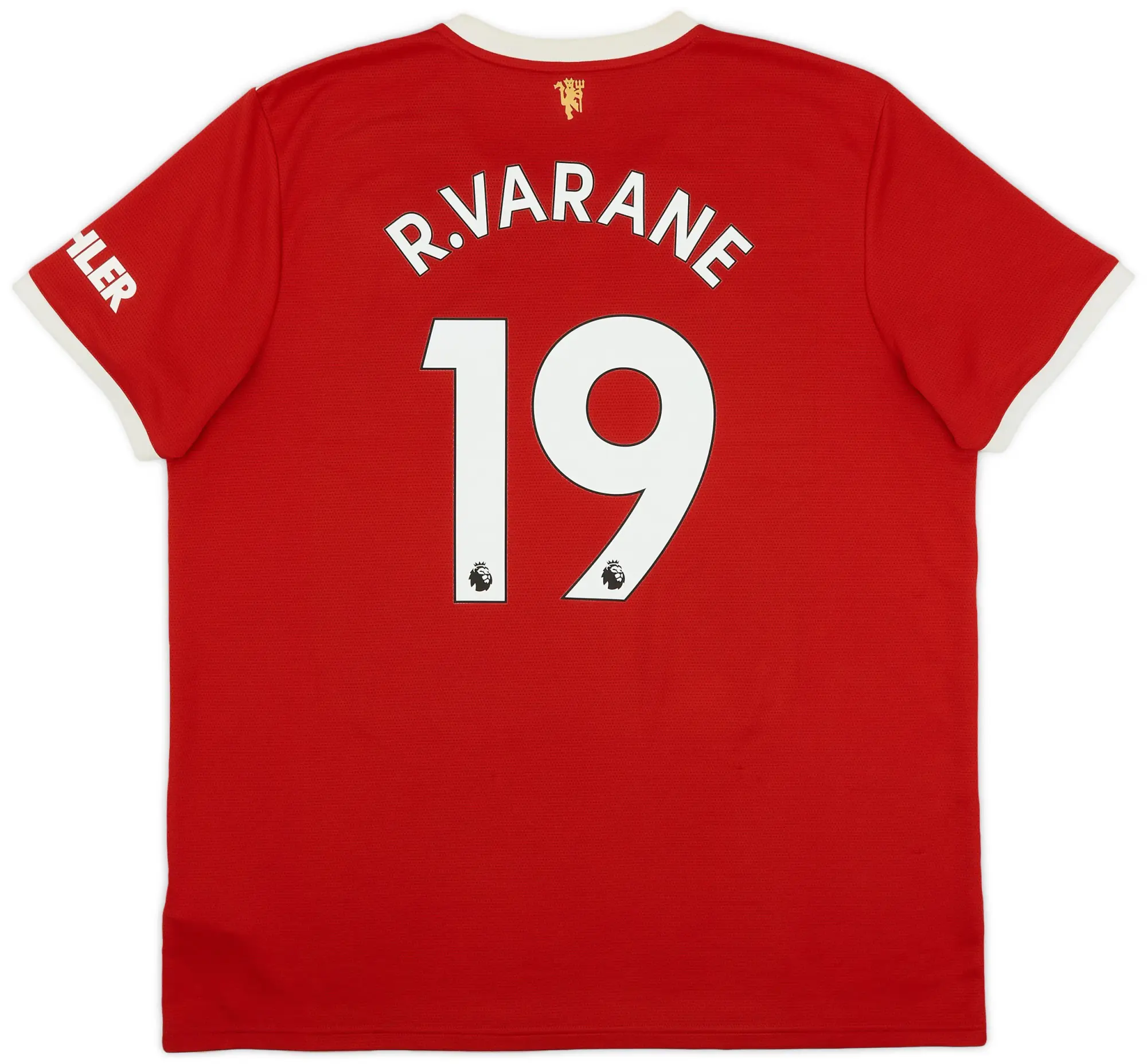 adidas 2021-22 Manchester United Home Shirt R.Varane #19 - 6/10 - (XXL)
