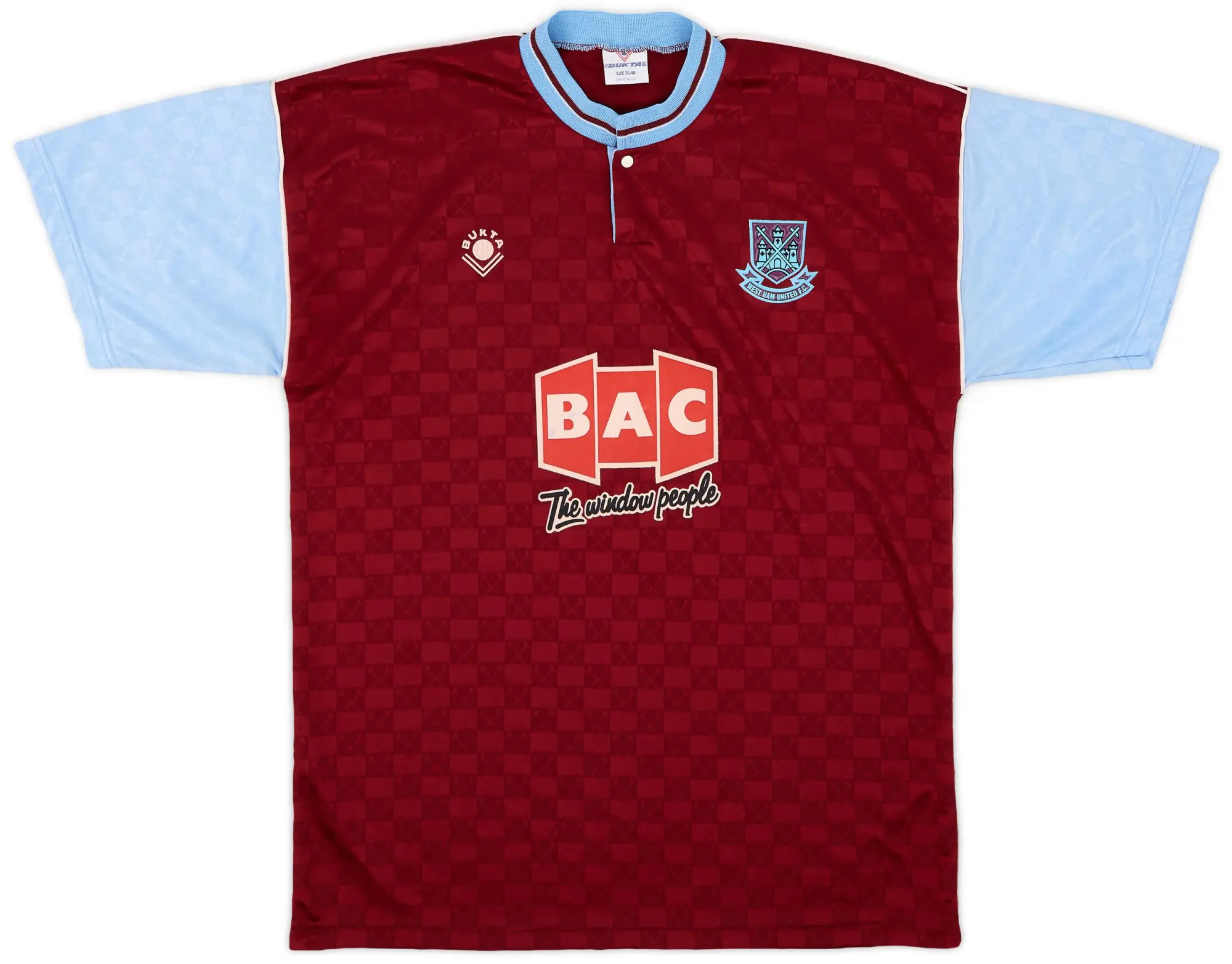 Bukta 1990-91 West Ham Home Shirt - 9/10 - (M)