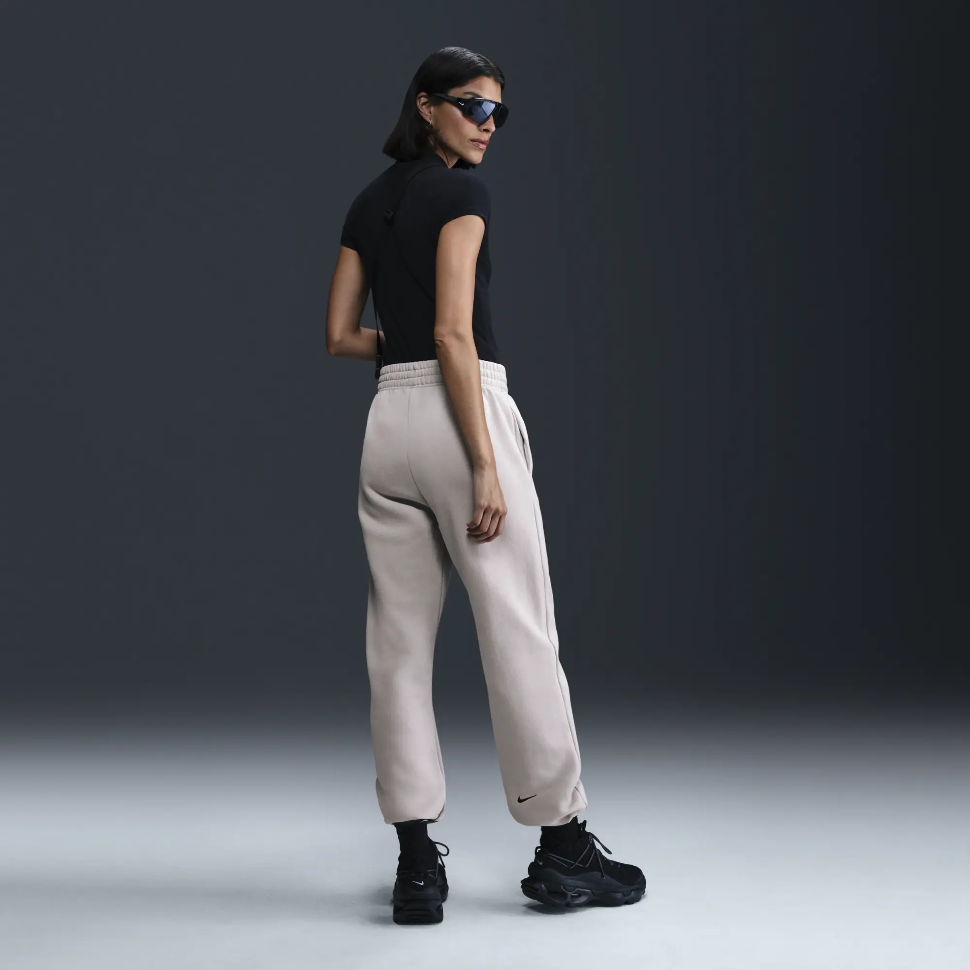 Nike Sportswear Women's Fleece Trousers - Grey - Cotton/Polyester