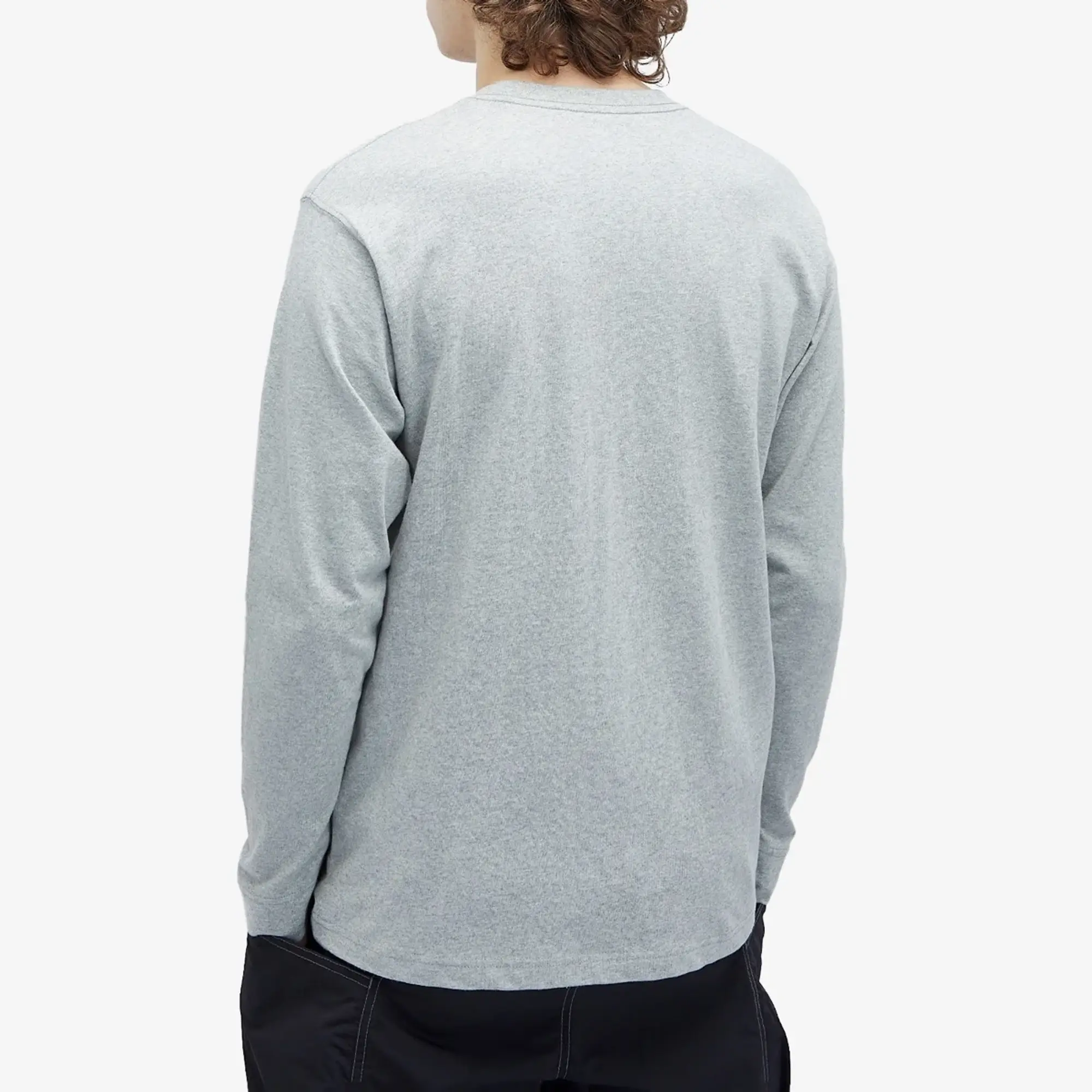 Montbell Men's Mountain Long Sleeve T-Shirt Light Grey