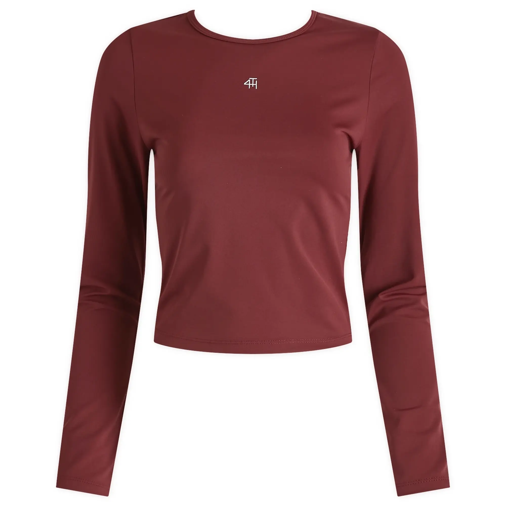 4th & Reckless Women's Anni Active Long Sleeve Top Burgundy