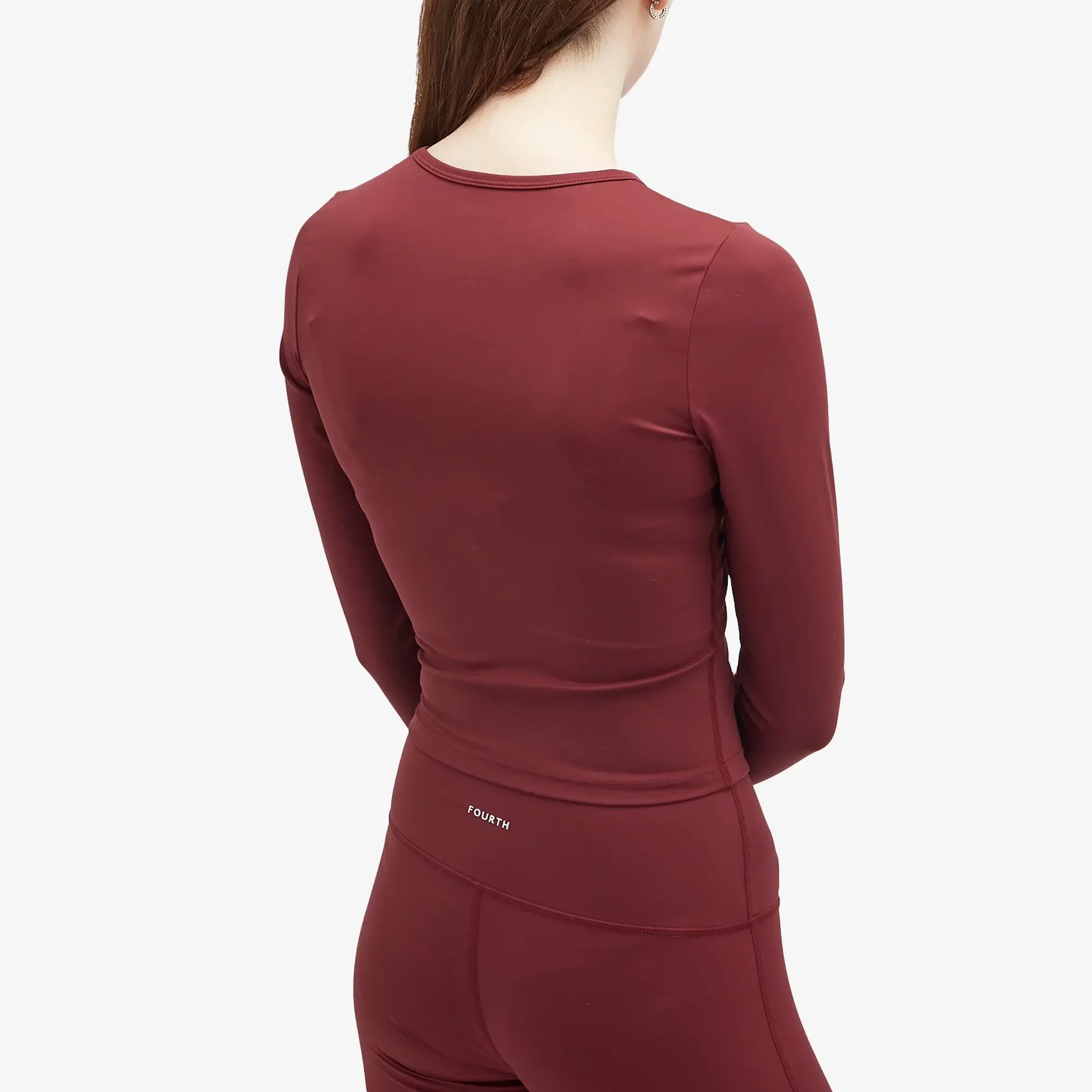 4th & Reckless Women's Anni Active Long Sleeve Top Burgundy