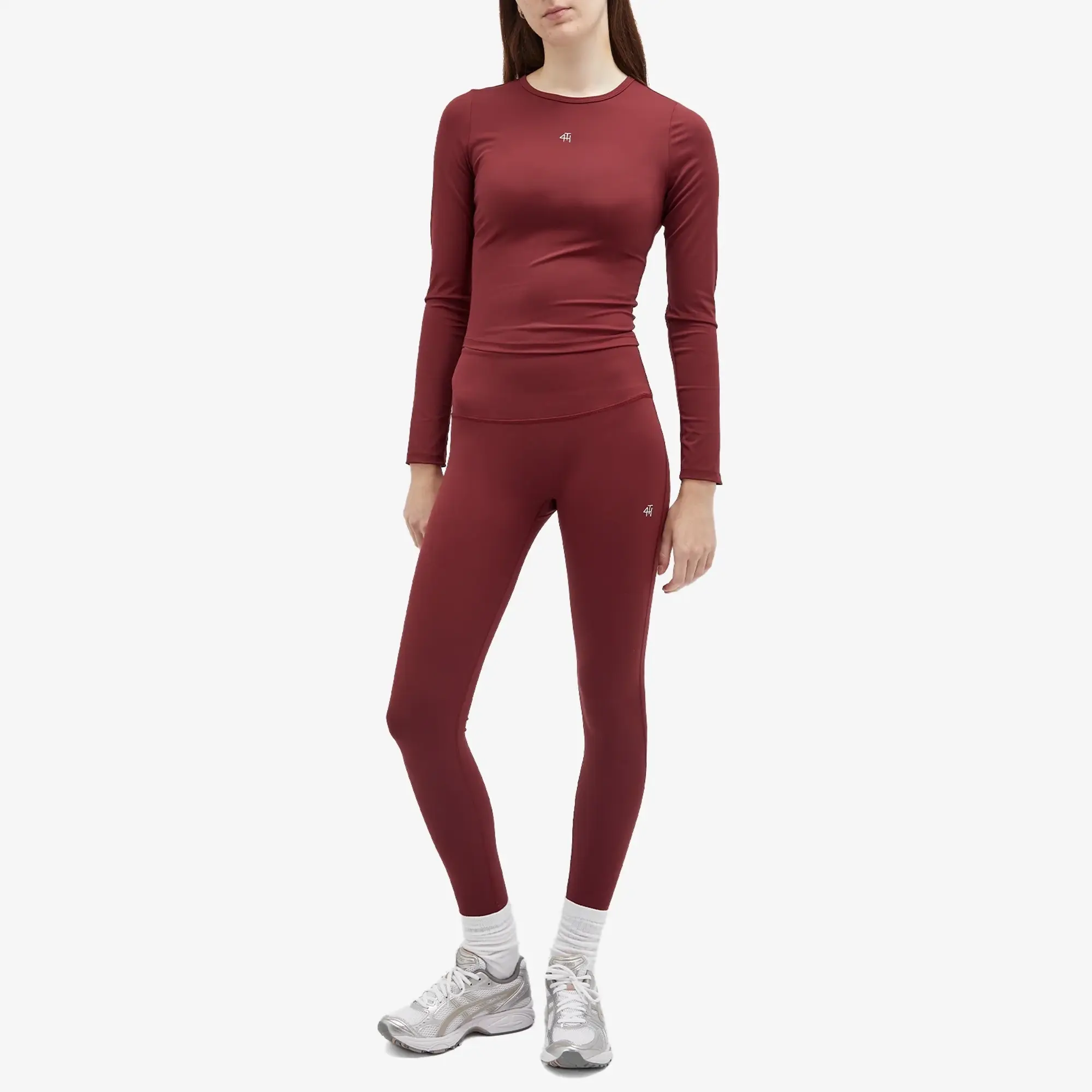 4th & Reckless Women's Anni Active Long Sleeve Top Burgundy