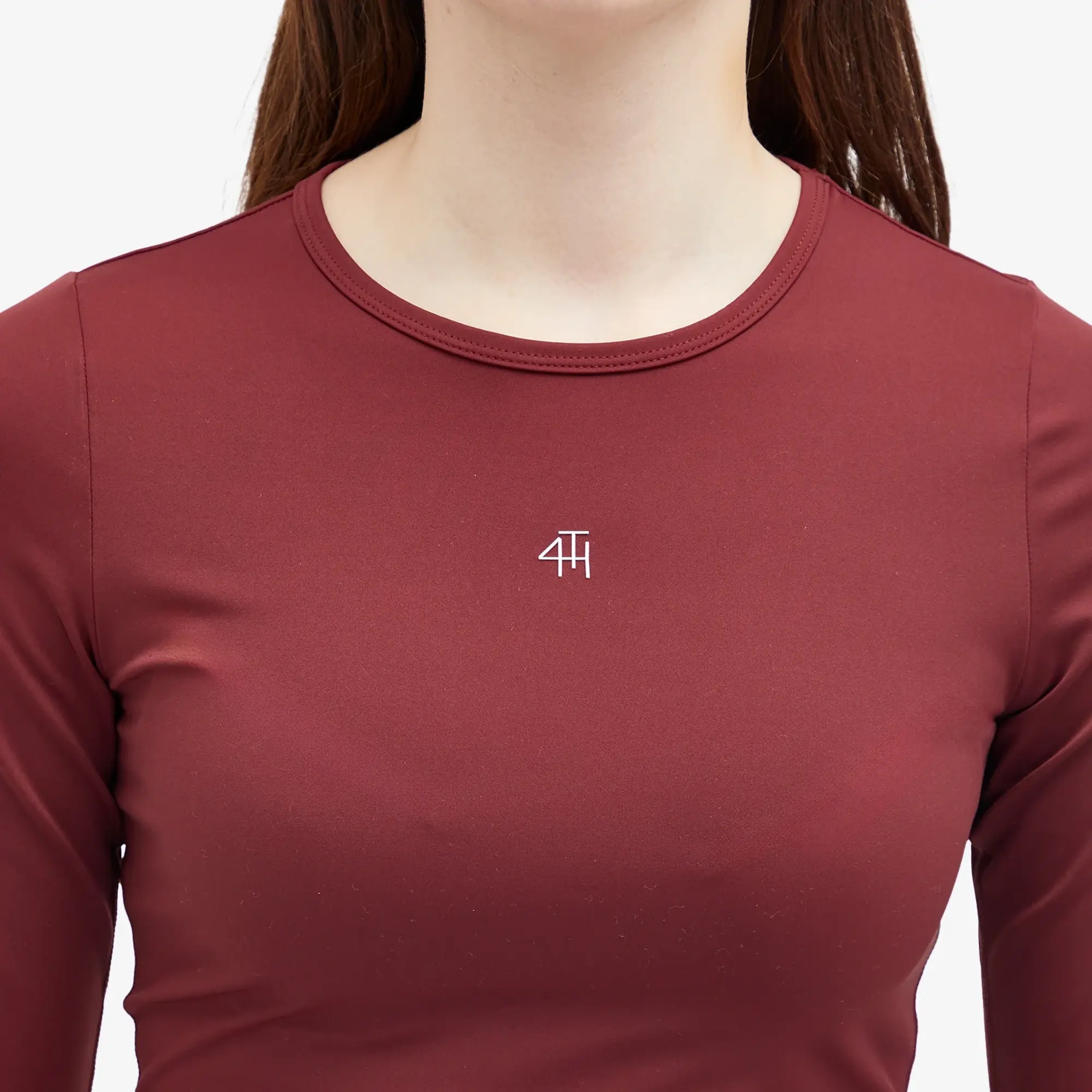 4th & Reckless Women's Anni Active Long Sleeve Top Burgundy