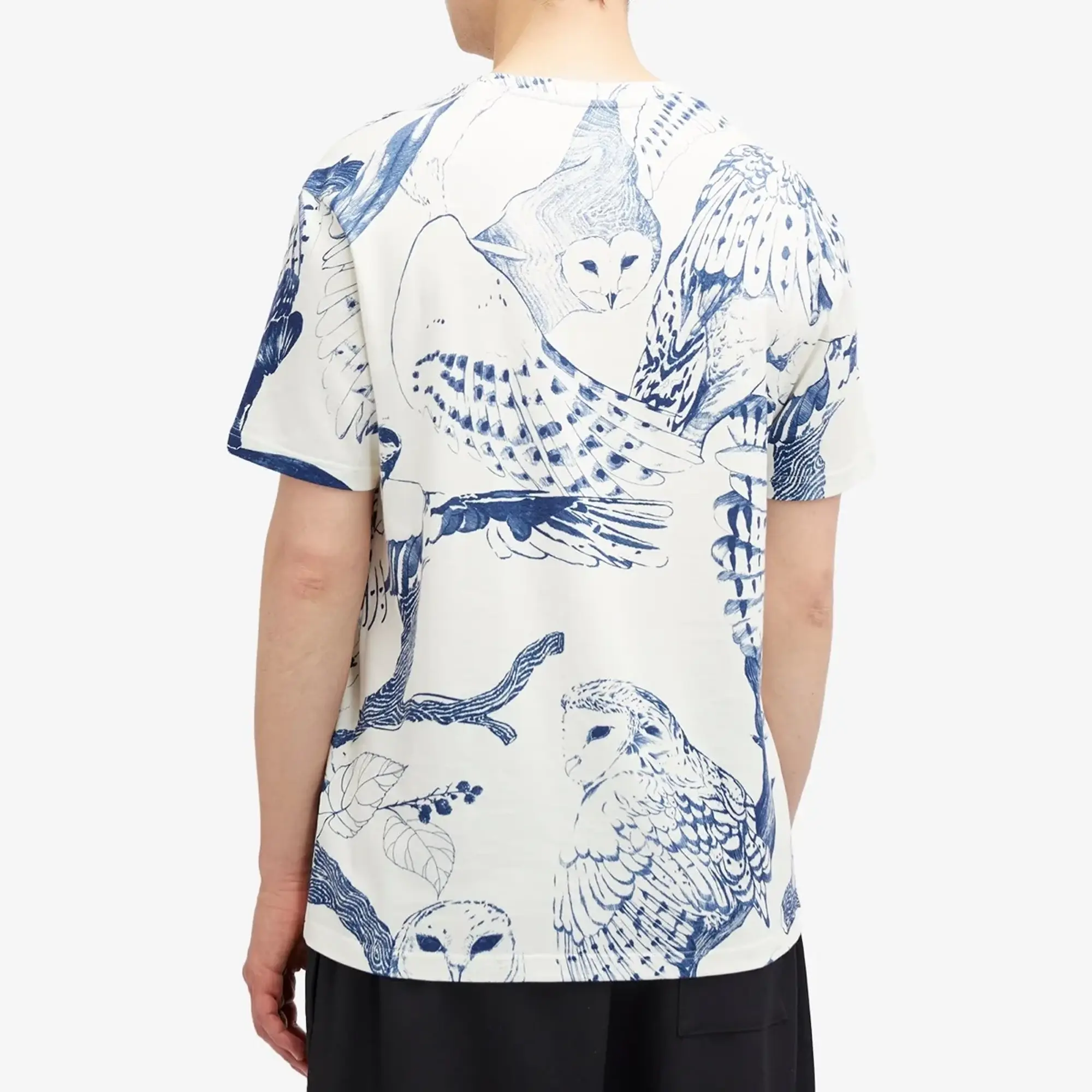 Jil Sander Plus Owl Logo T-Shirt Wedgwood