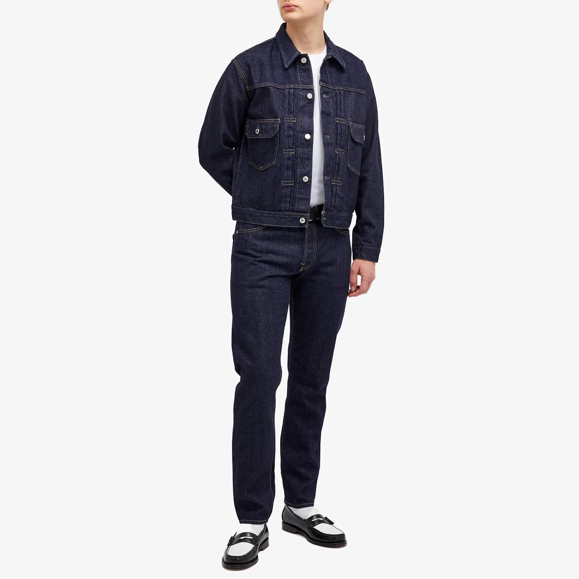 Edwin Men's Selvedge Denim Jacket Blue Rinsed