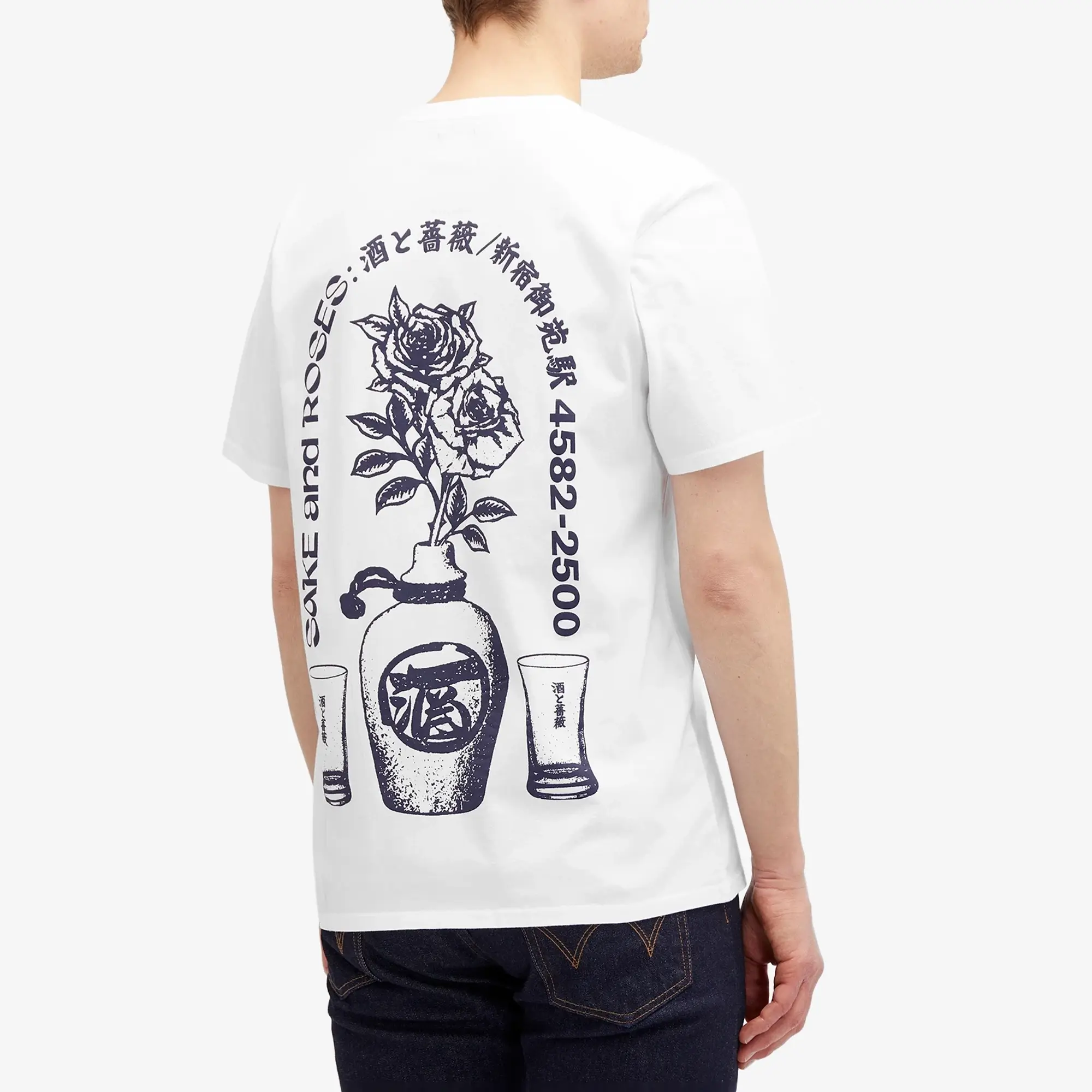 Edwin Sake And Roses T-Shirt, White