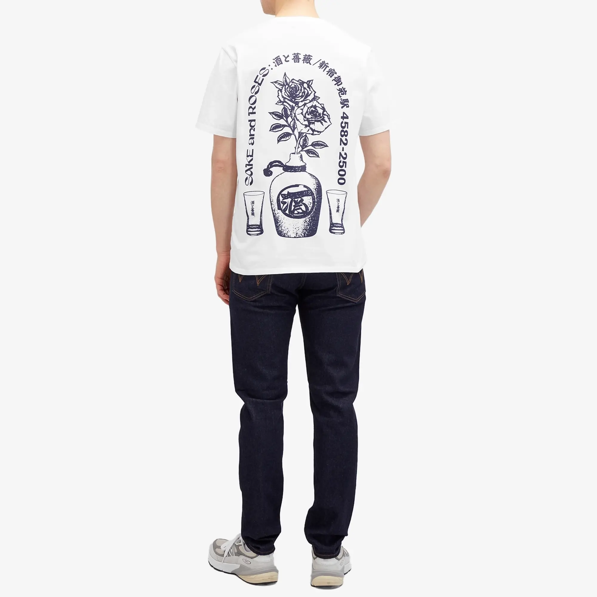 Edwin Sake And Roses T-Shirt, White