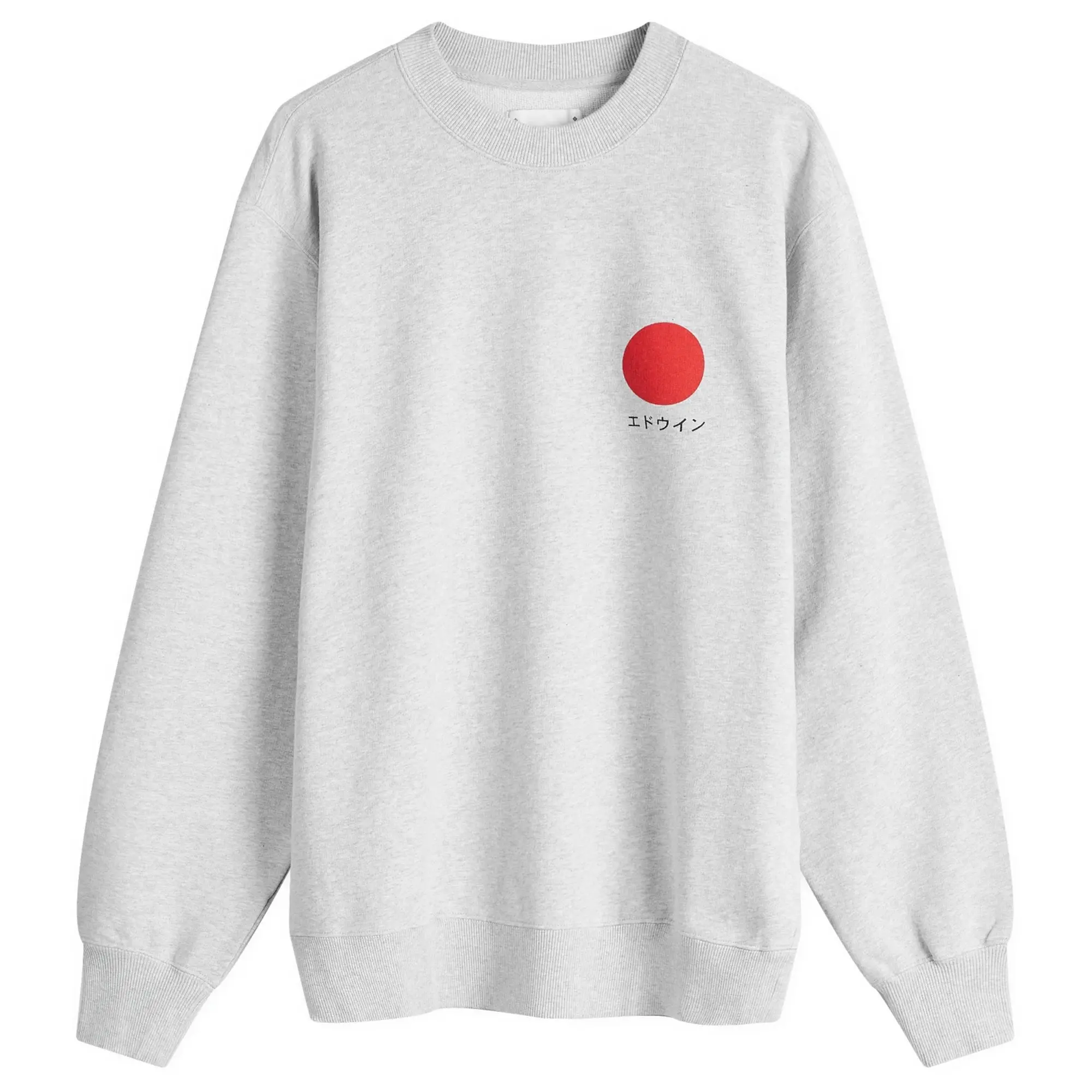 Edwin Men's Japanese Sun Crew Sweatshirt Grey Marl