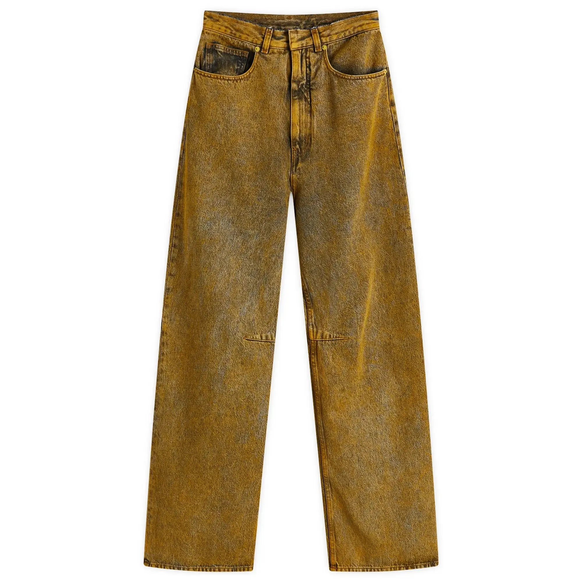 MM6 Maison Margiela Women's 5-Pocket Pants Yellow