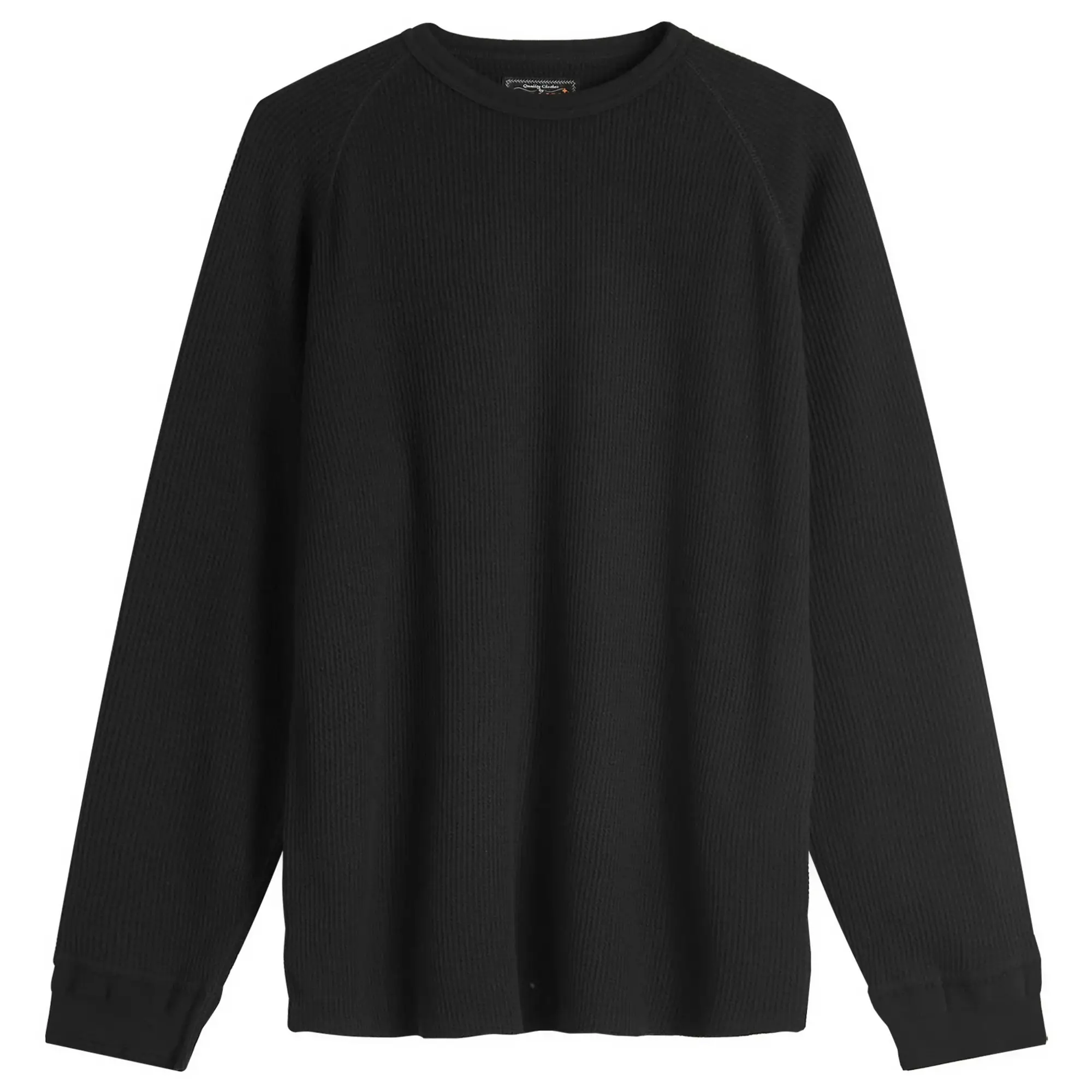 Beams Plus Men's Long Sleeve Thermal T-Shirt Black