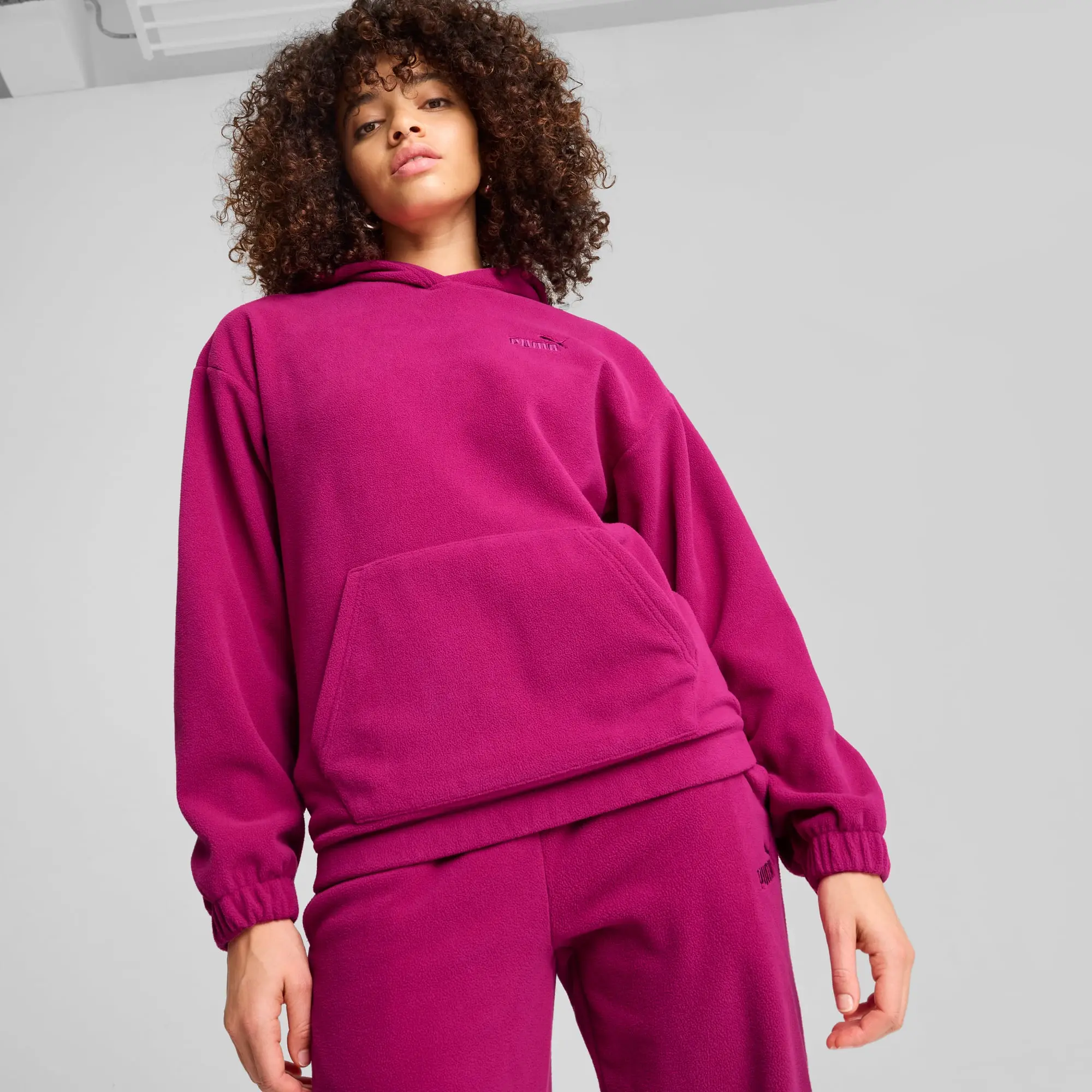 PUMA Ess Elevated Hoodie Women, Magenta Gleam