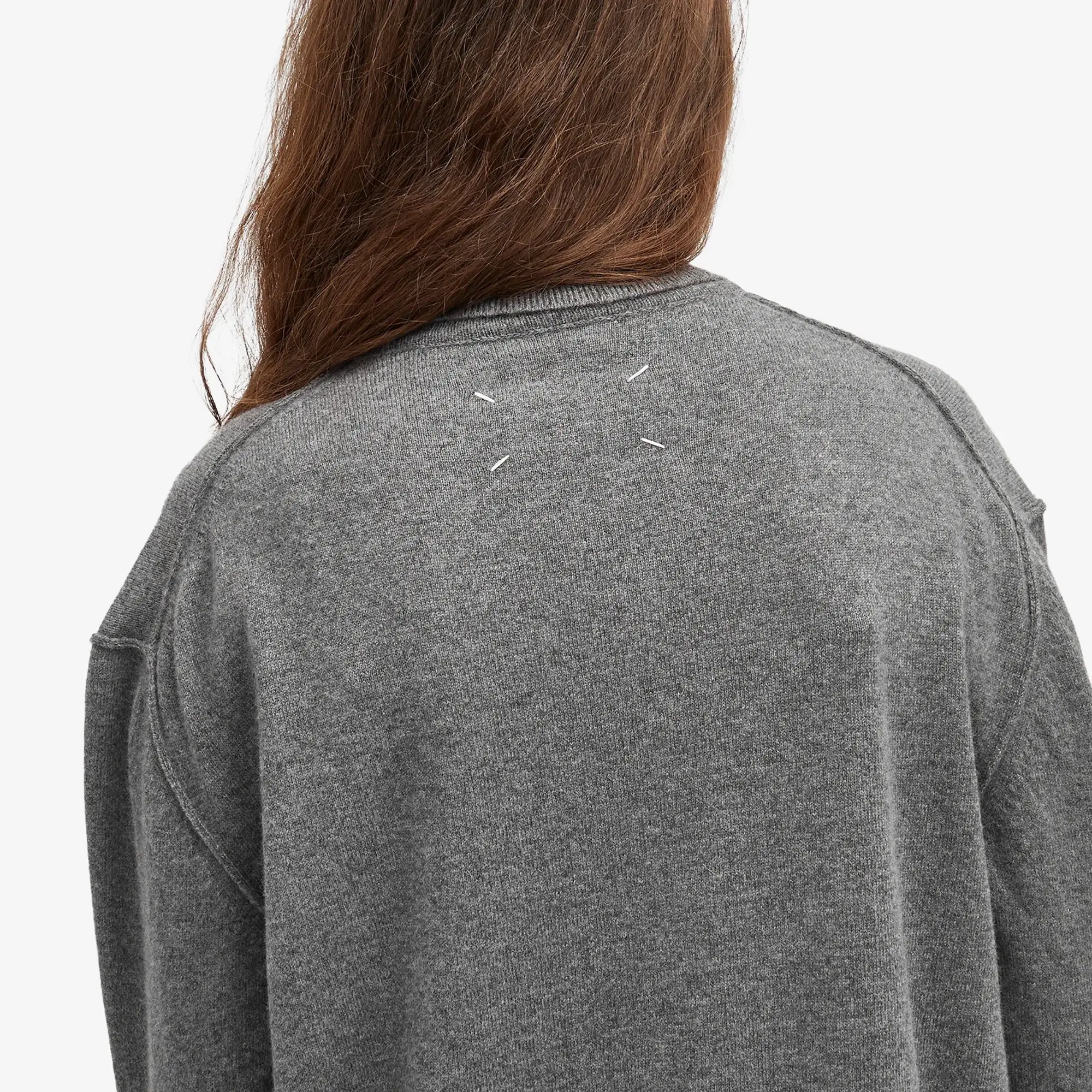 Maison Margiela Women's Turtle Neck Sweatshirt Grey