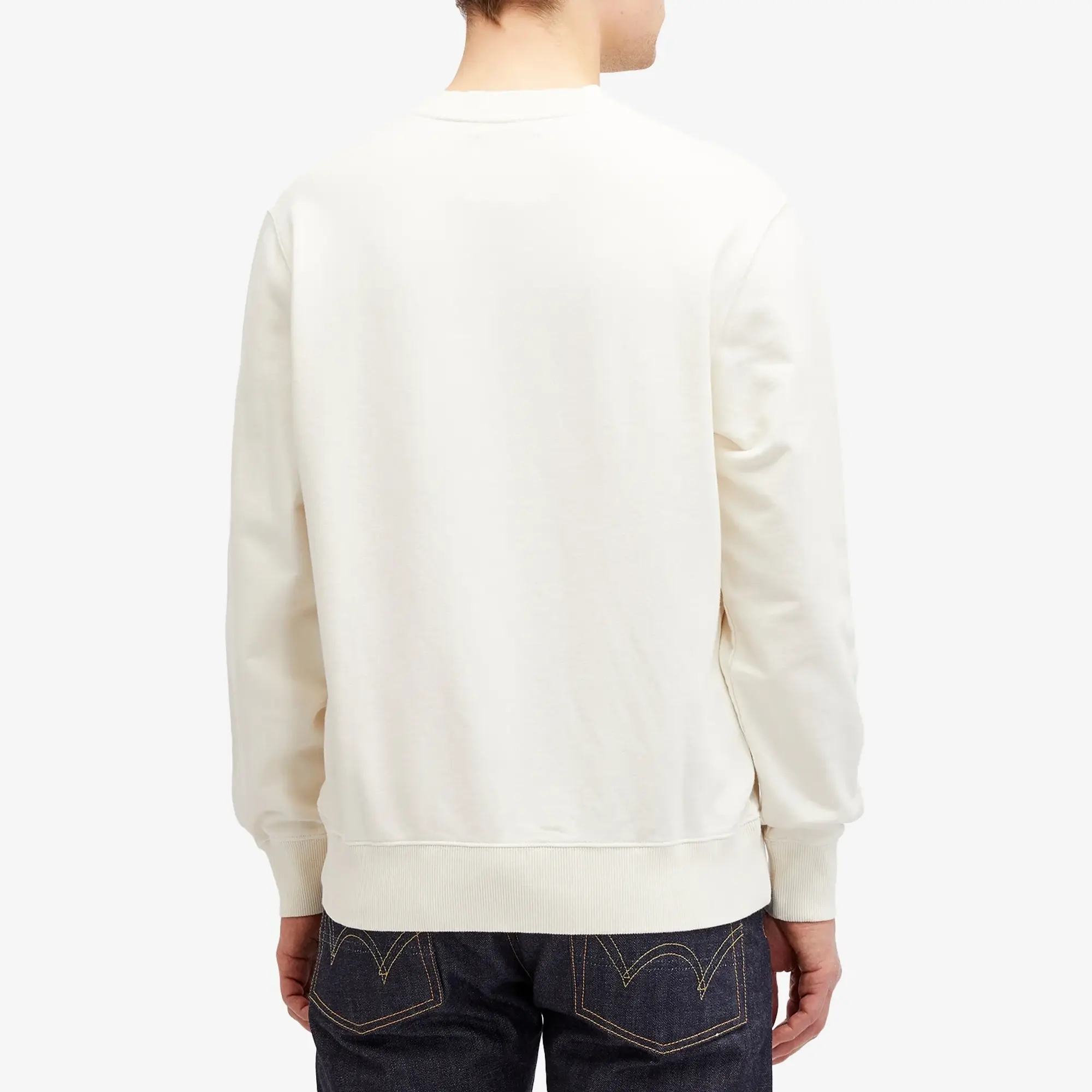 Edwin Men's Japanese Sun Crew Sweatshirt Whisper White