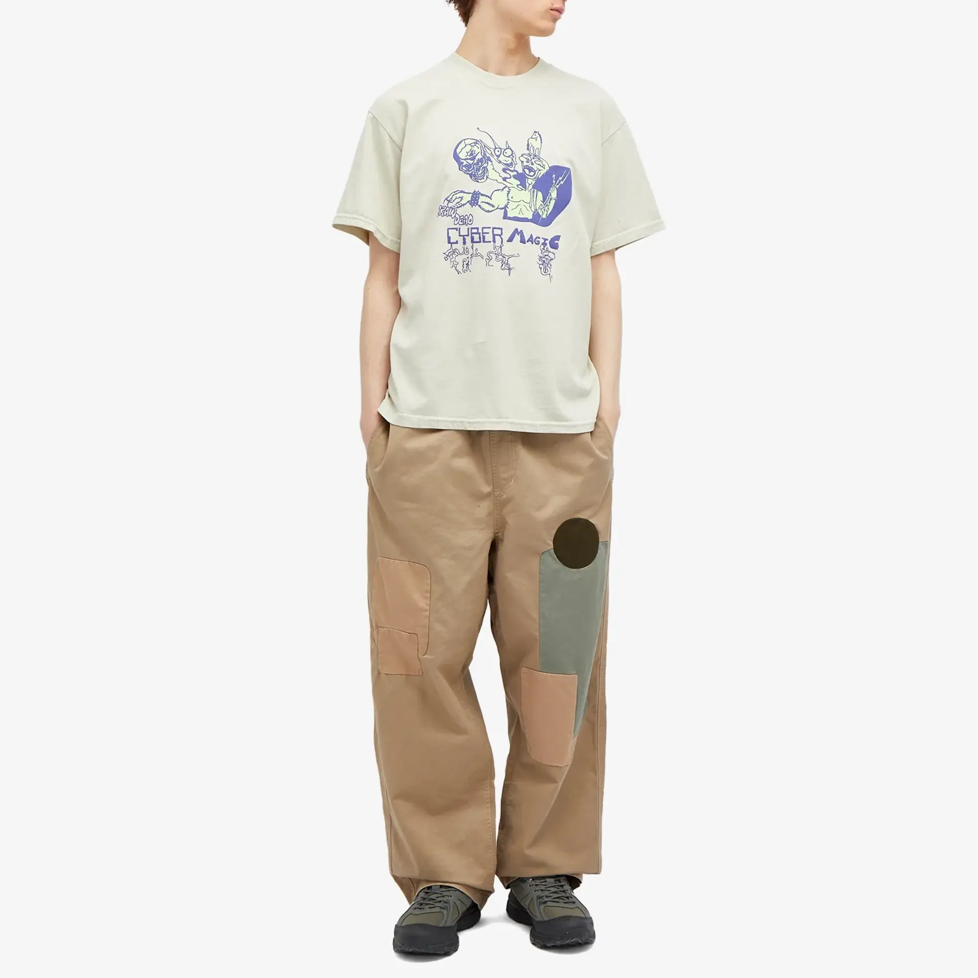 Brain Dead Men's Cyber Magic T-Shirt Oatmeal