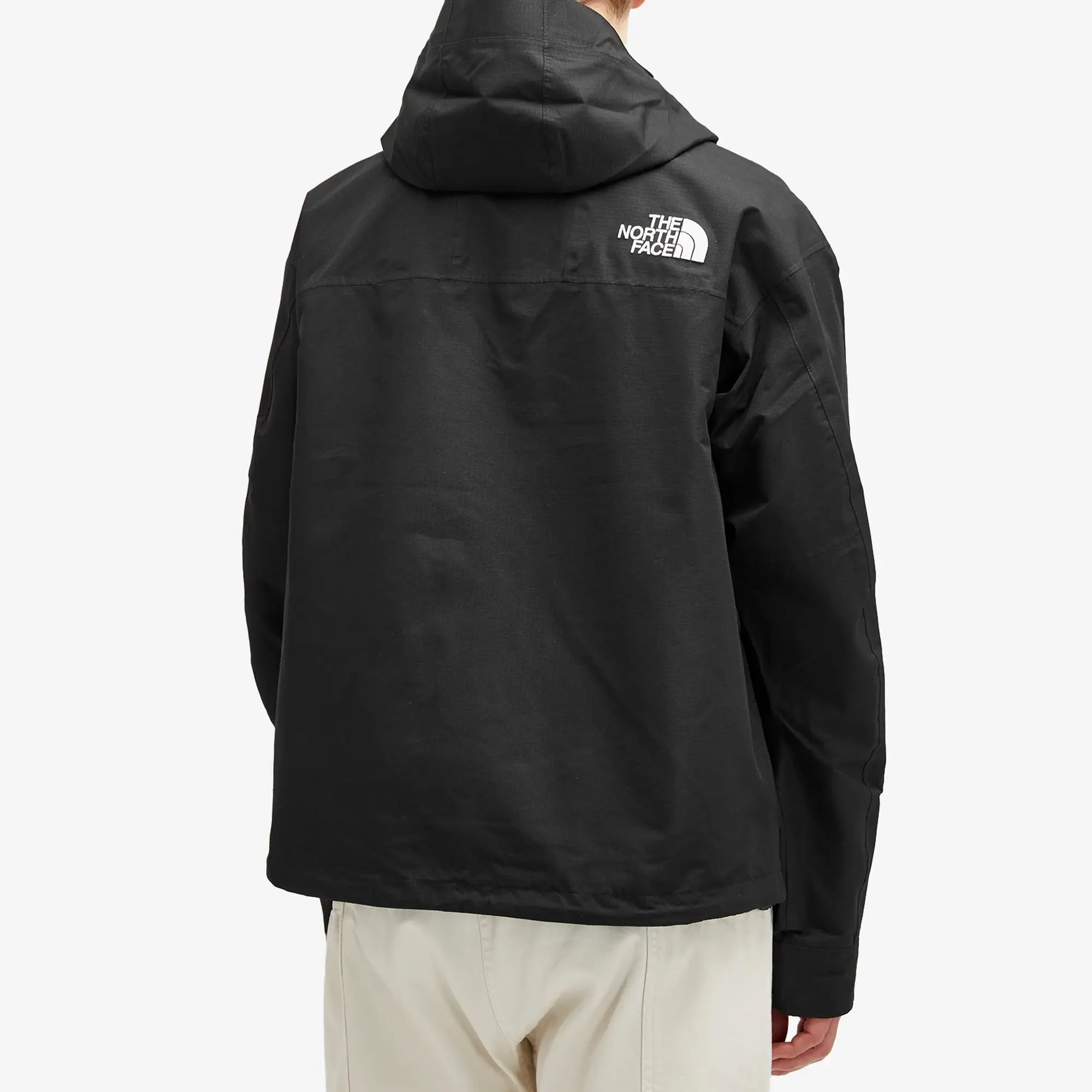 The North Face Dryvent Mono Hooded Mountain Jacket In Black