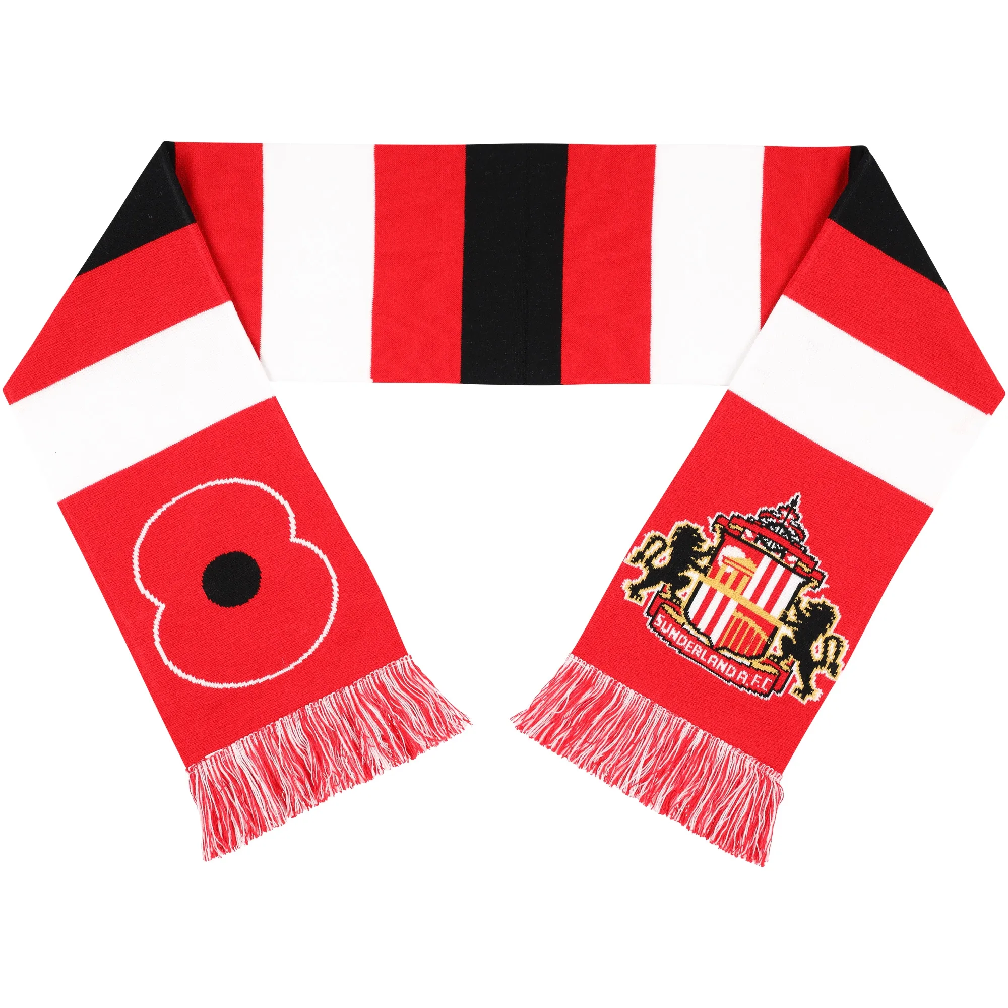 Sunderland X RBL Remembrance Bar Scarf - Red - Unisex