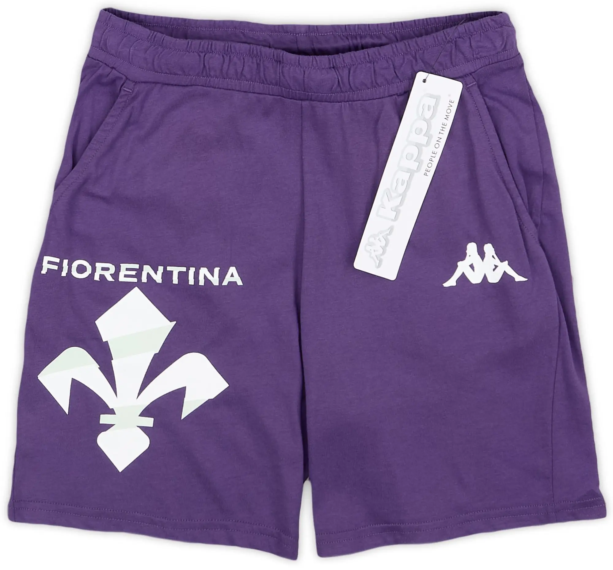 2023 24 Fiorentina Kappa Sweat Shorts 6 Years 351P1KW JNR FOOTY.COM