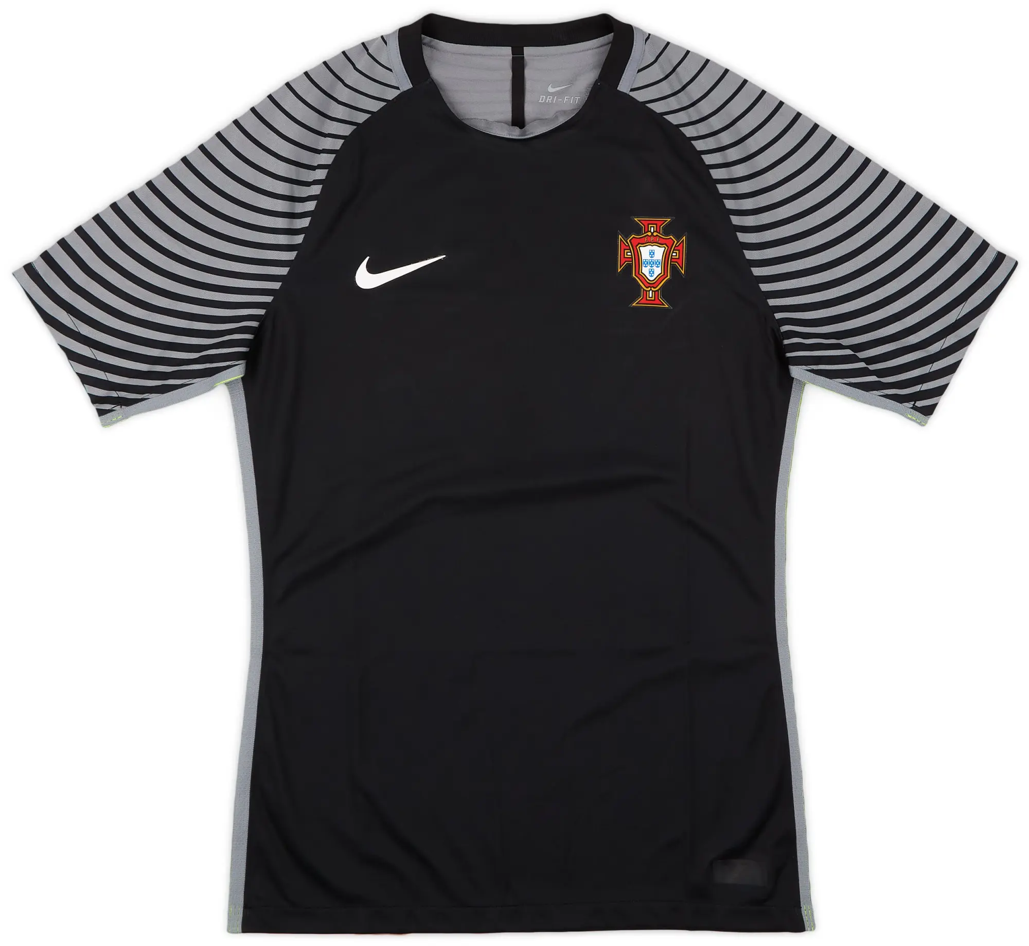 Nike Portugal Mens SS Goalkeeper Player Issue Home Shirt 2016