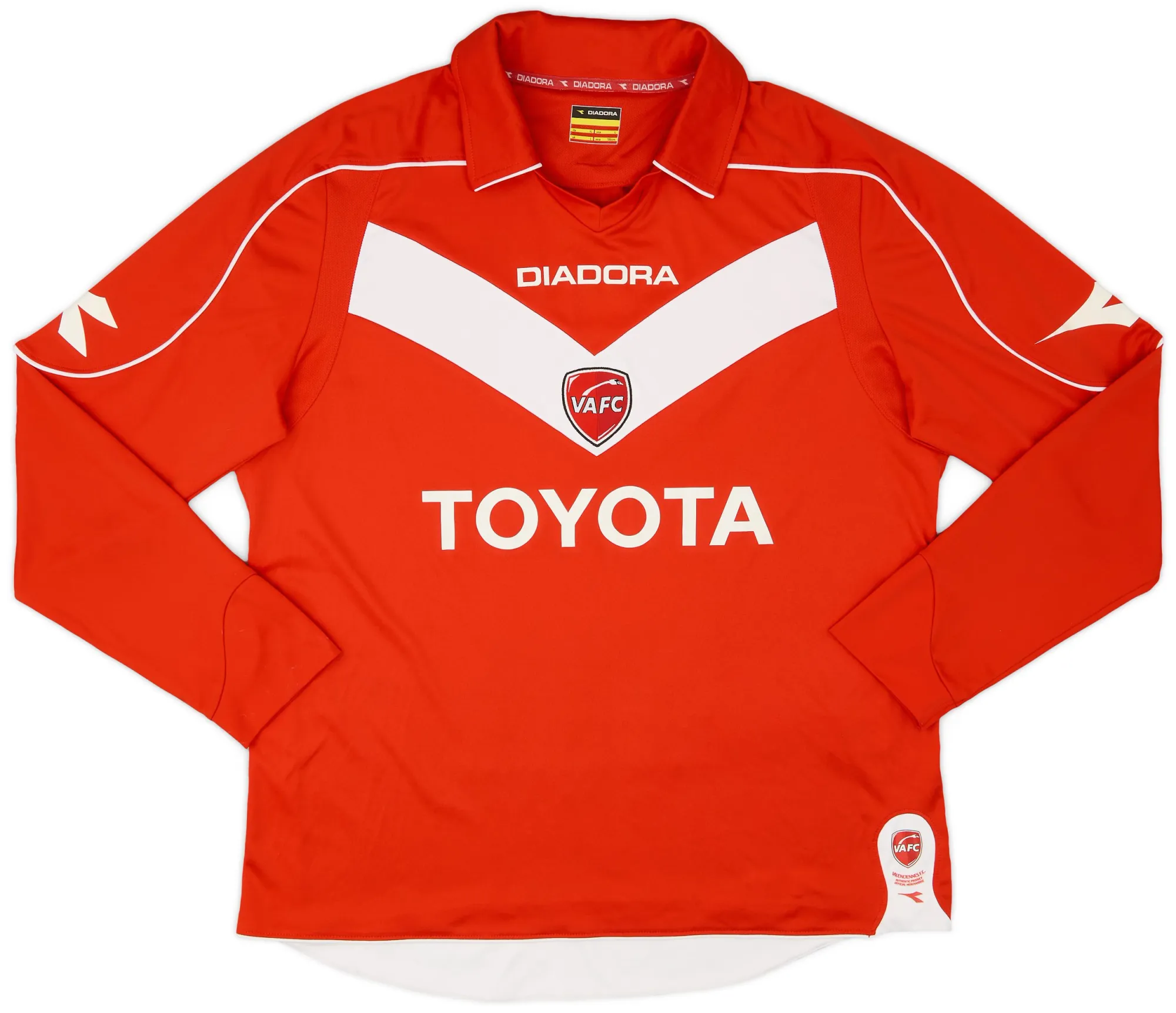 Diadora Valenciennes Mens LS Home Shirt 2008/09