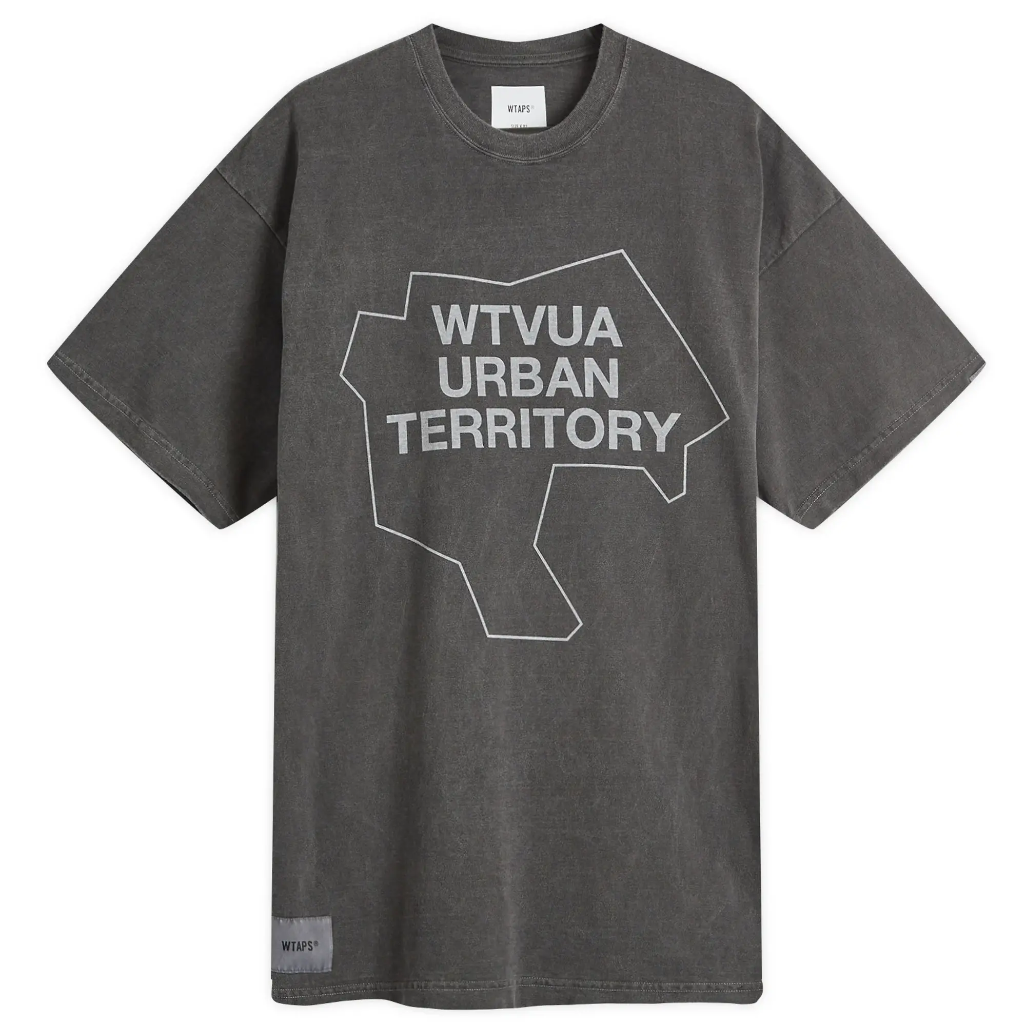 WTAPS Men's 04 Garment Dyed WTVUA T-Shirt Black