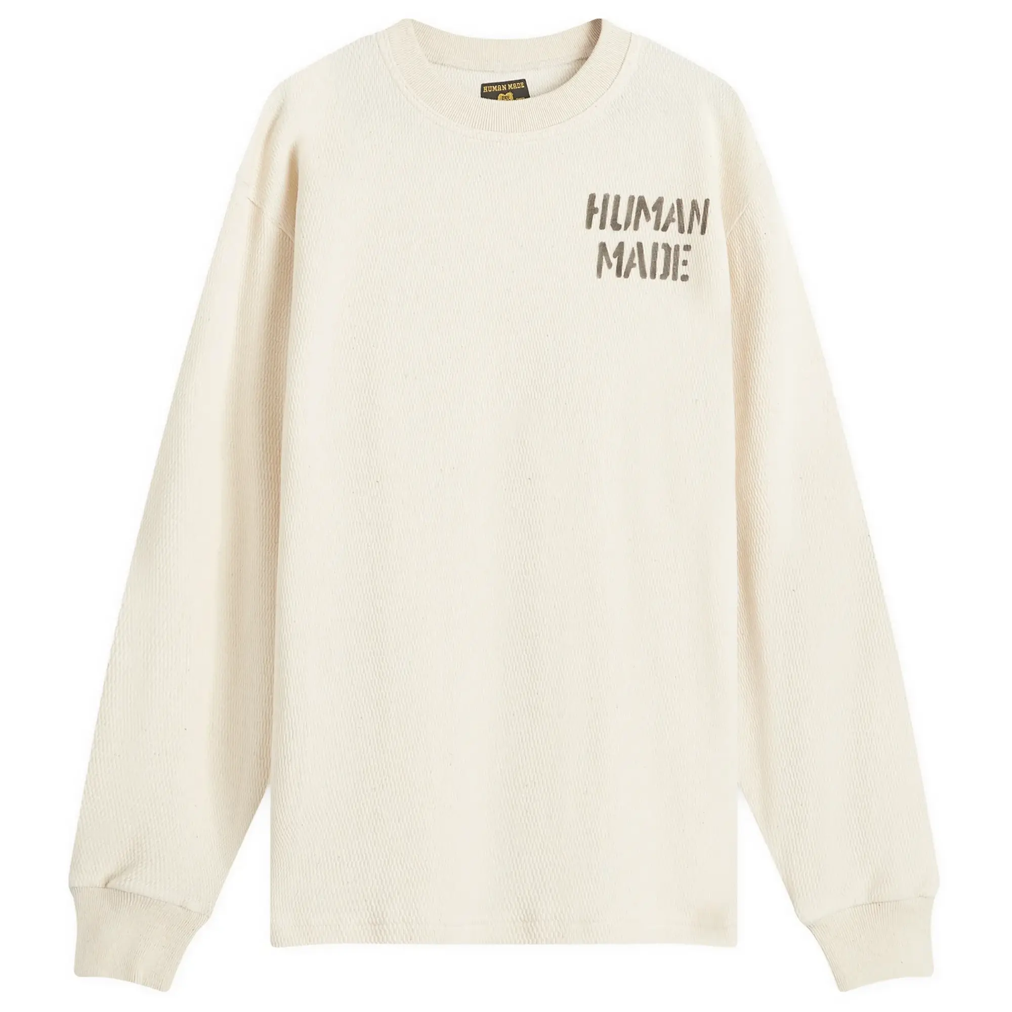 Human Made Men's thermal l/s t-shirt White