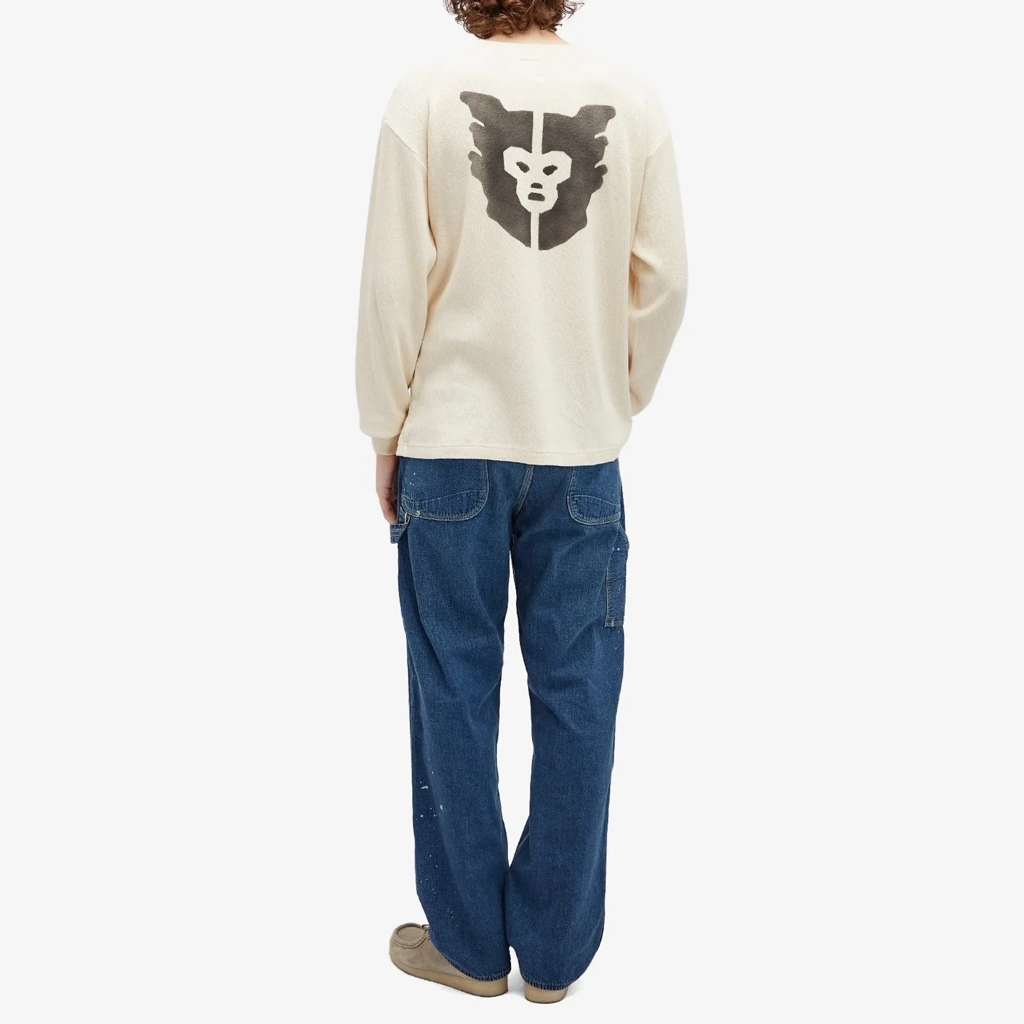 Human Made Men's thermal l/s t-shirt White