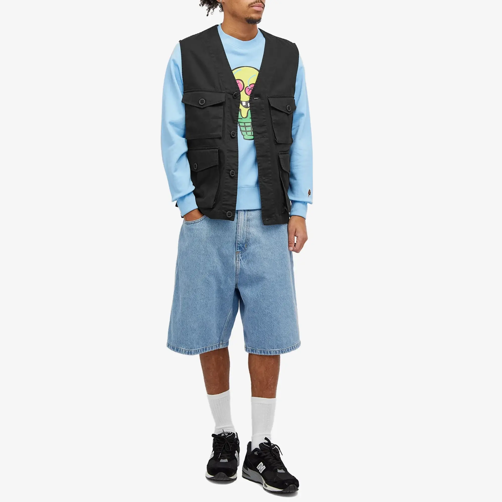 ICECREAM Men's Cones & Bones Sweatshirt Blue
