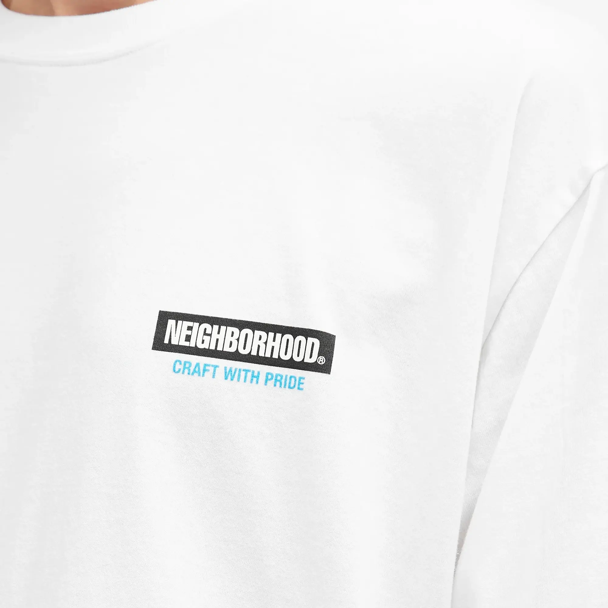 Neighborhood Men's LS-16 Long Sleeve T-Shirt White