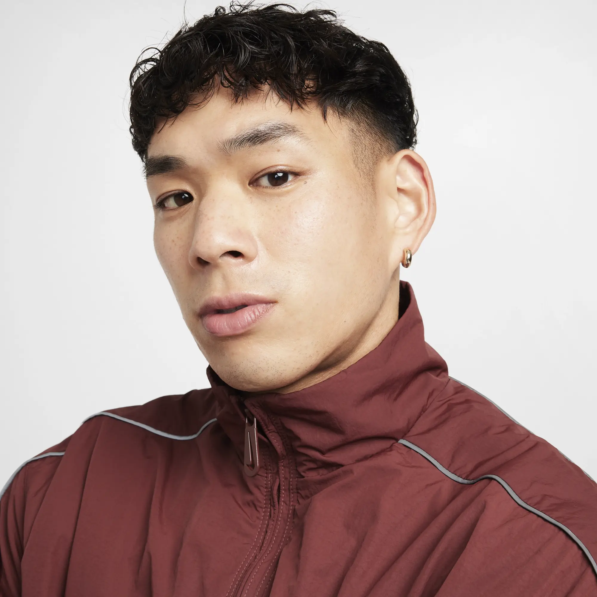 Windbreaker Nike Sportswear Solo Swoosh Men's Woven Track Jacket Dark Pony/ White Xxl