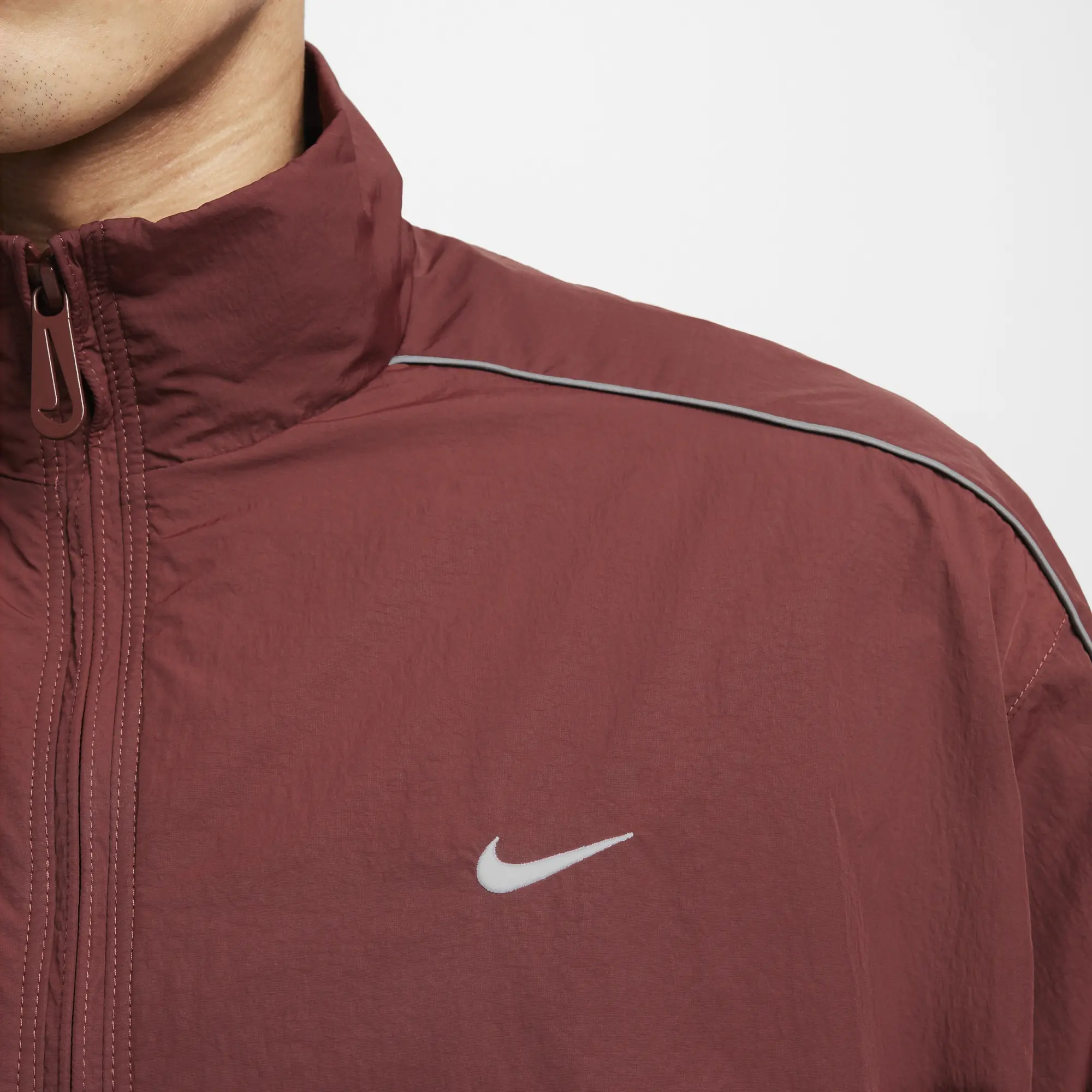 Windbreaker Nike Sportswear Solo Swoosh Men's Woven Track Jacket Dark Pony/ White Xxl