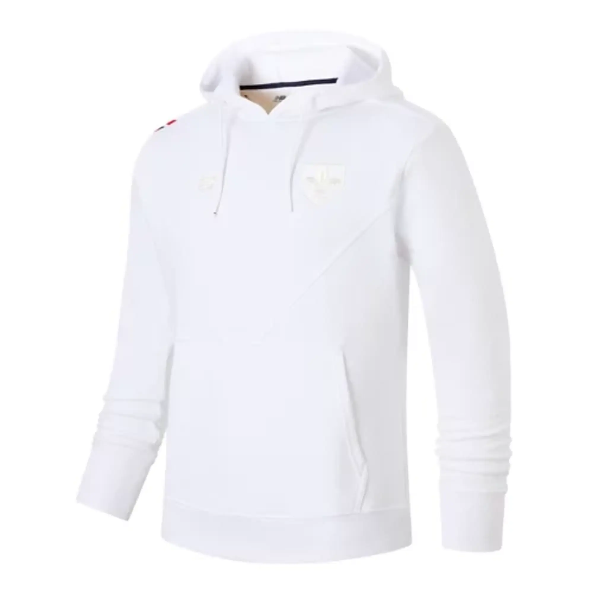 LOSC Lille Men's New Balance Anniversaire Hoodie in White Polyester