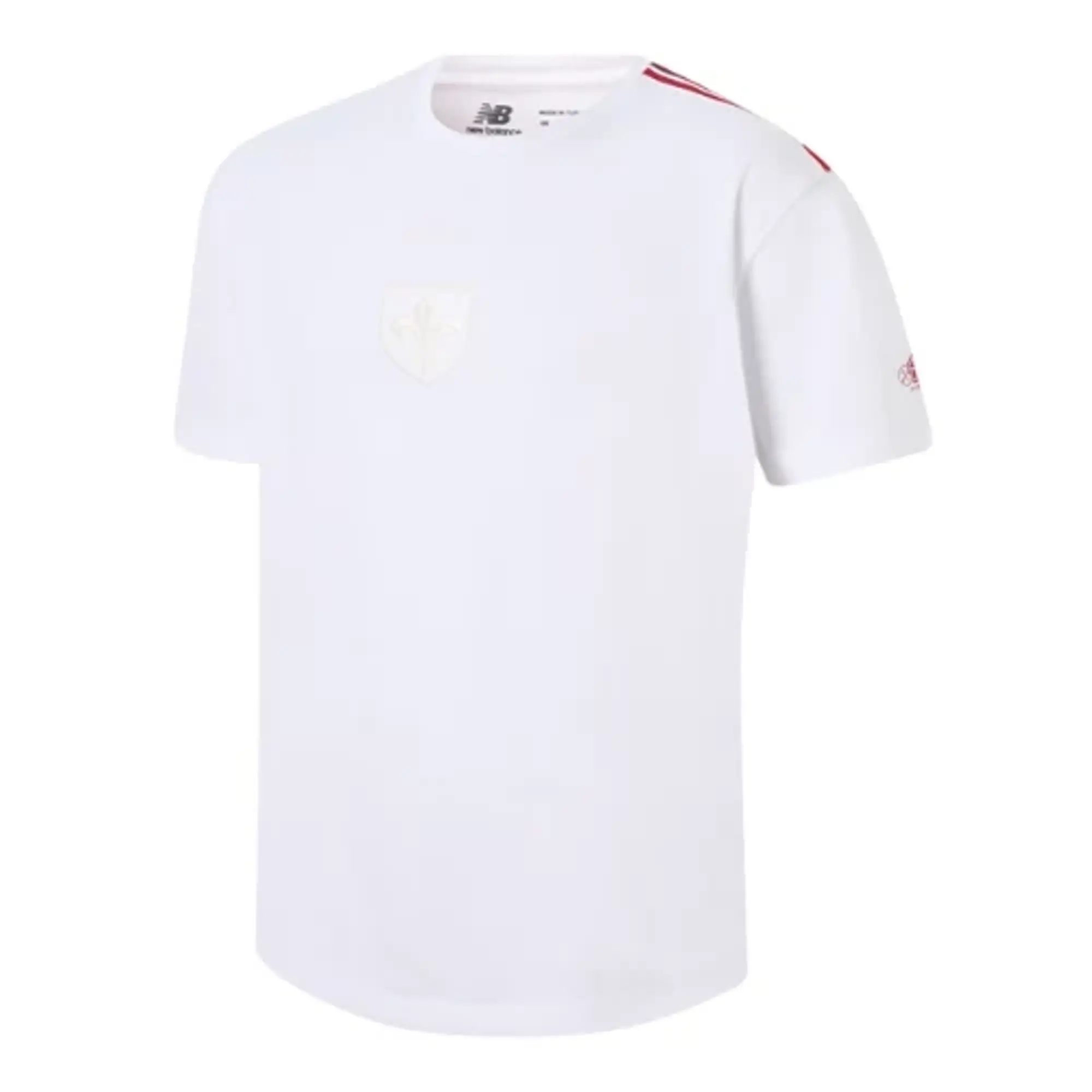 LOSC Lille Men's New Balance Anniversaire T-Shirt in White Polyester