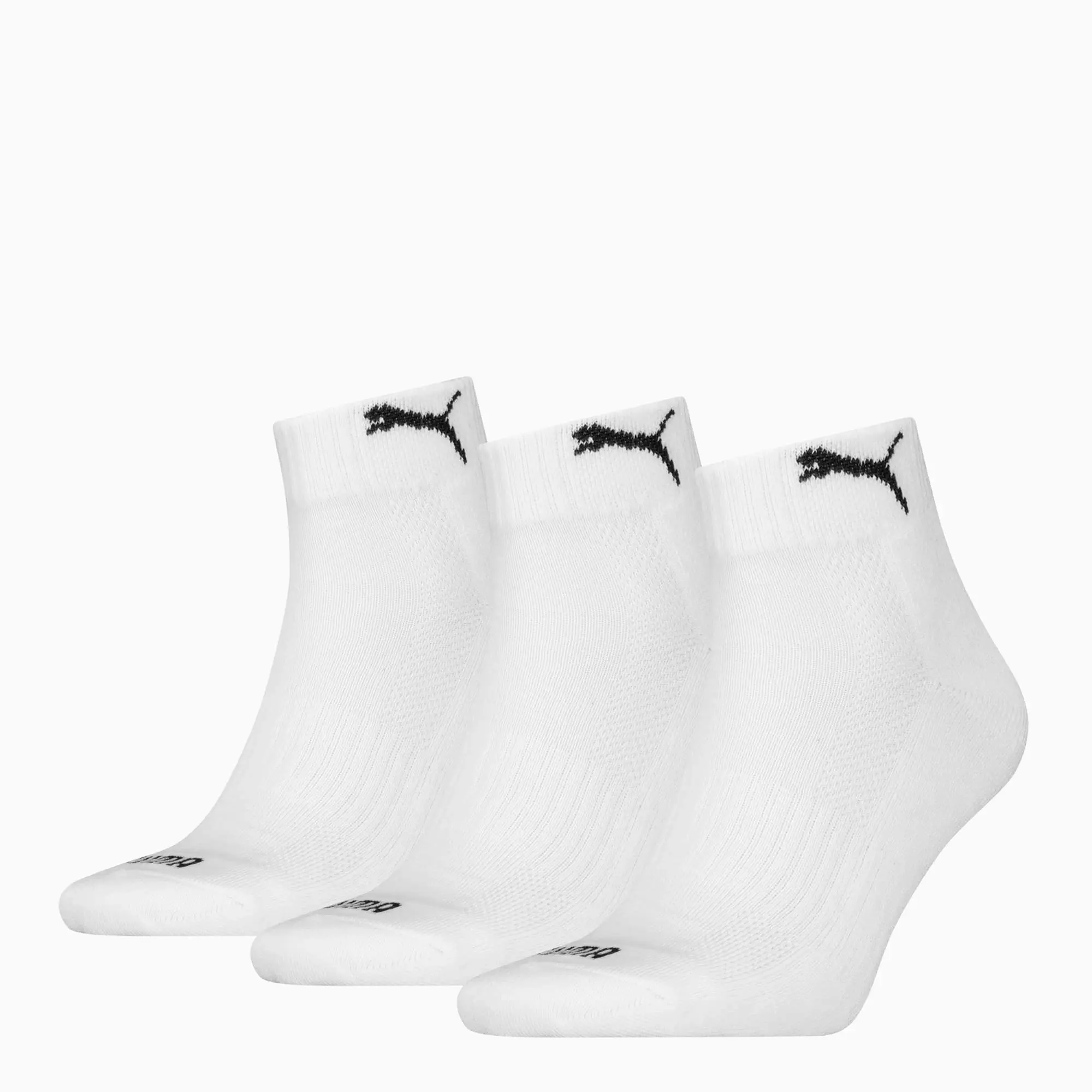 PUMA Quarter Socks (3 Pack) Unisex, White