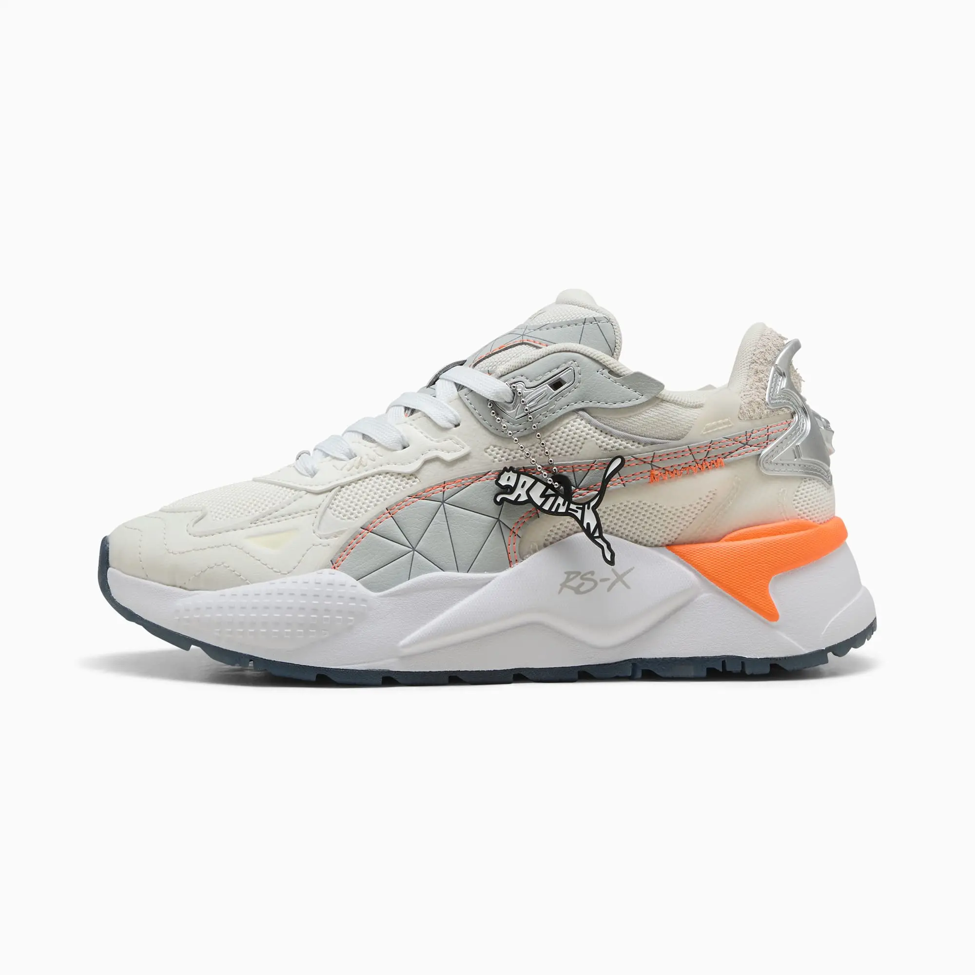 PUMA RS-x Up x Ro Sneakers Unisex, Warm White/Cool Light Grey/Orange Pes